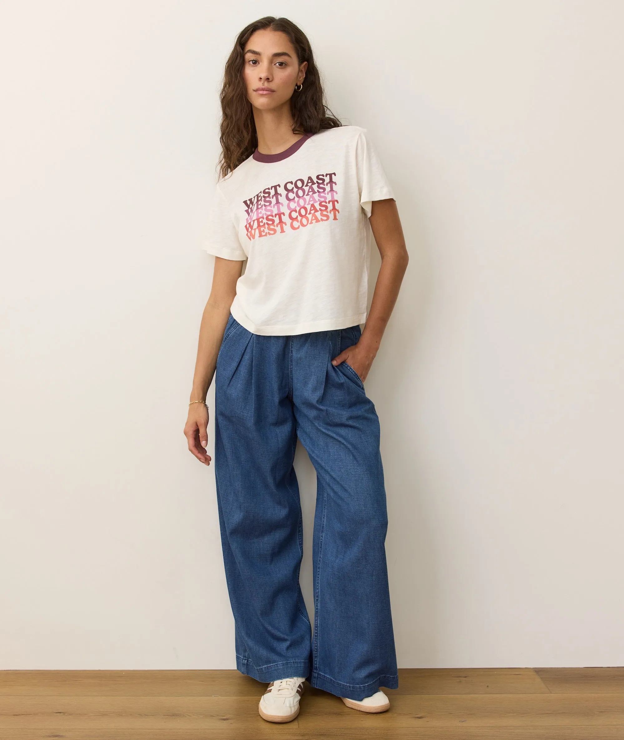 Graphic Cropped Tee sold by Marine Layer product image thumbnail 4