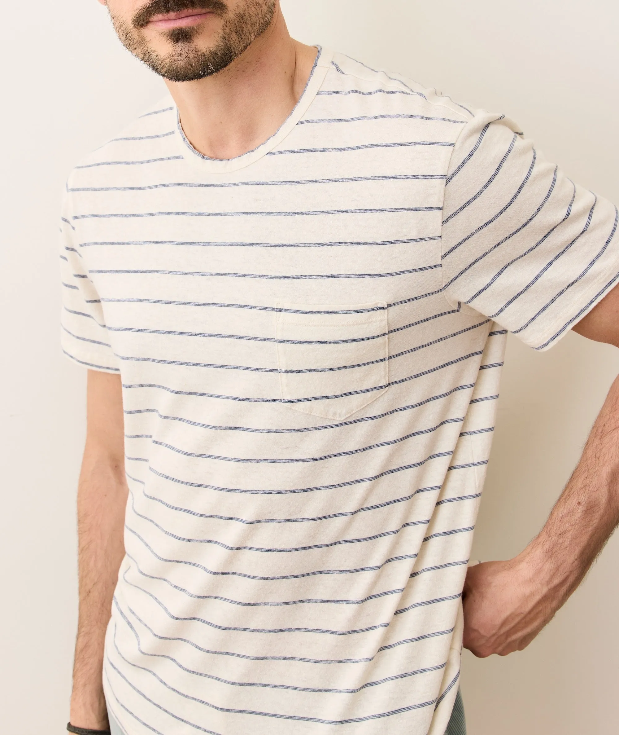 Relaxed Hemp Cotton Tee sold by Marine Layer product image thumbnail 3