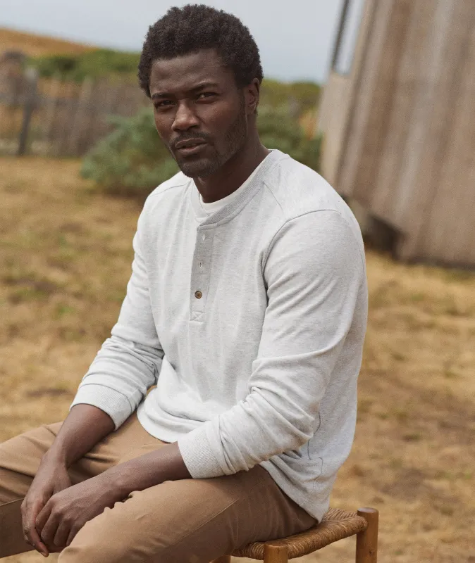 Pacifica Stretch Henley sold by Marine Layer