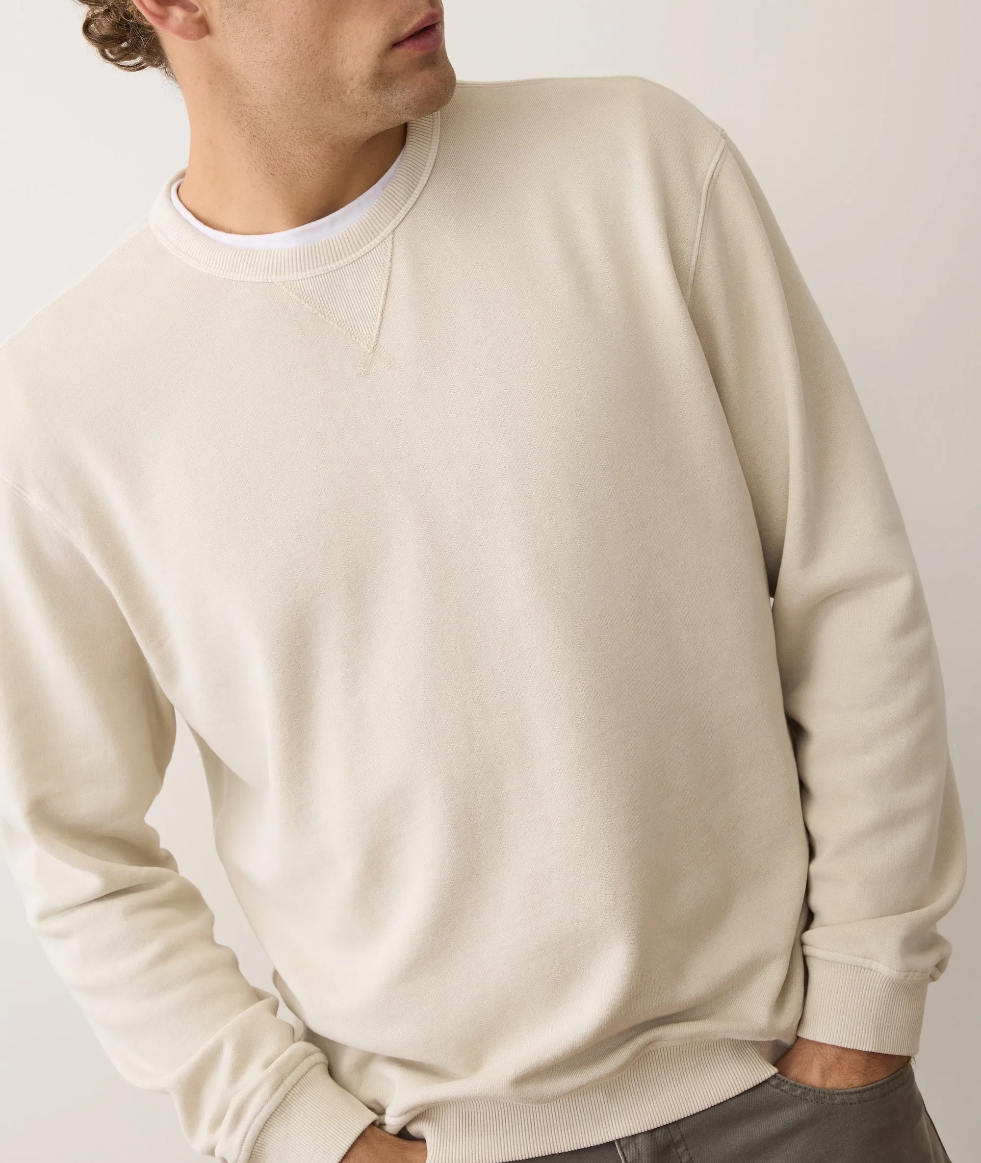 Cloud 9 Fleece Relaxed Crewneck sold by Marine Layer product image thumbnail 5
