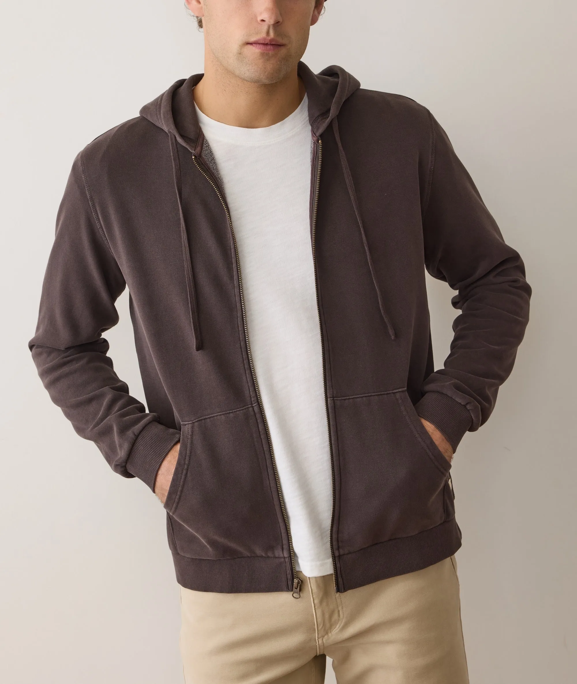 Cloud 9 Fleece Full Zip Hoodie sold by Marine Layer product image thumbnail 2