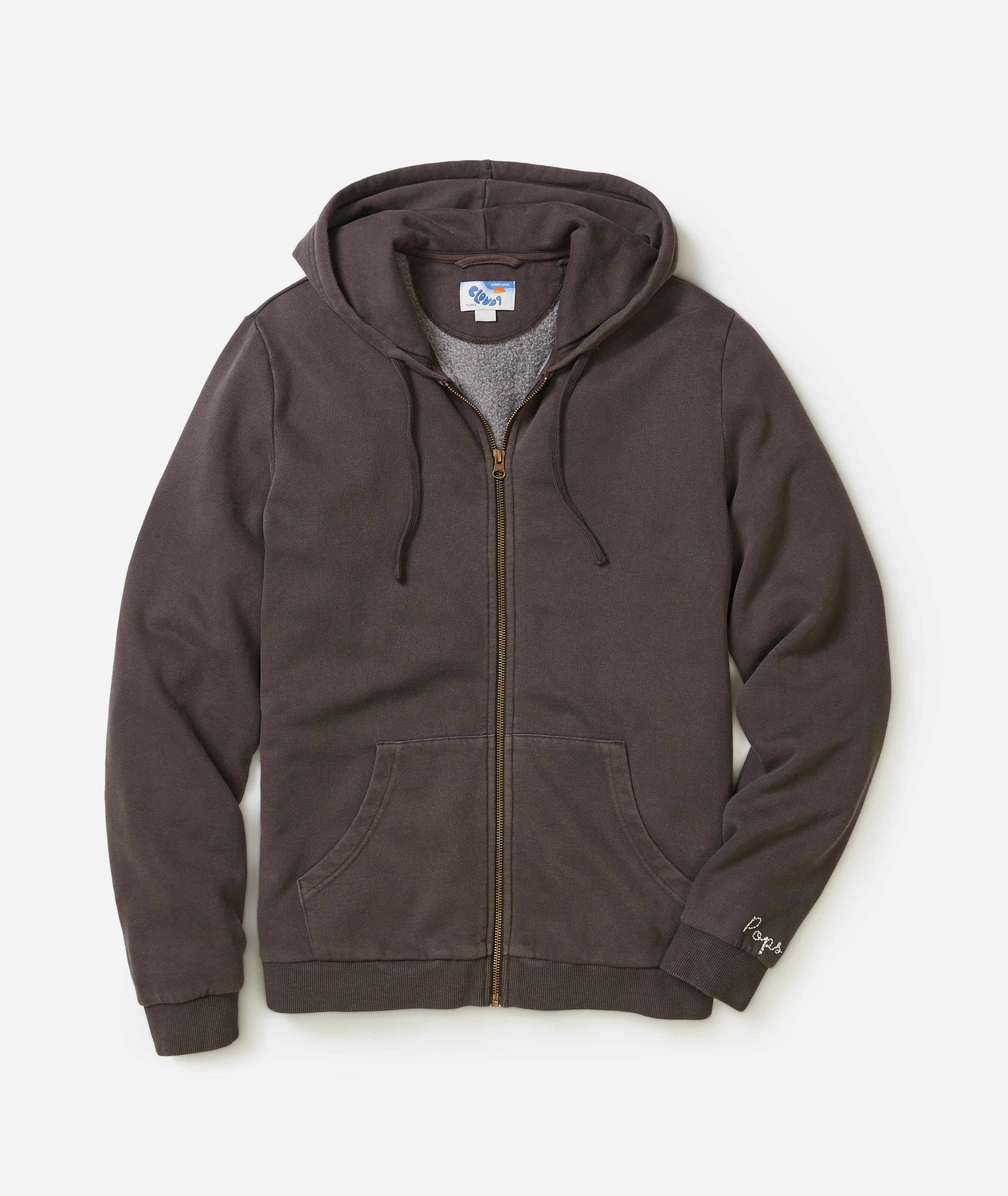 Cloud 9 Fleece Full Zip Hoodie sold by Marine Layer