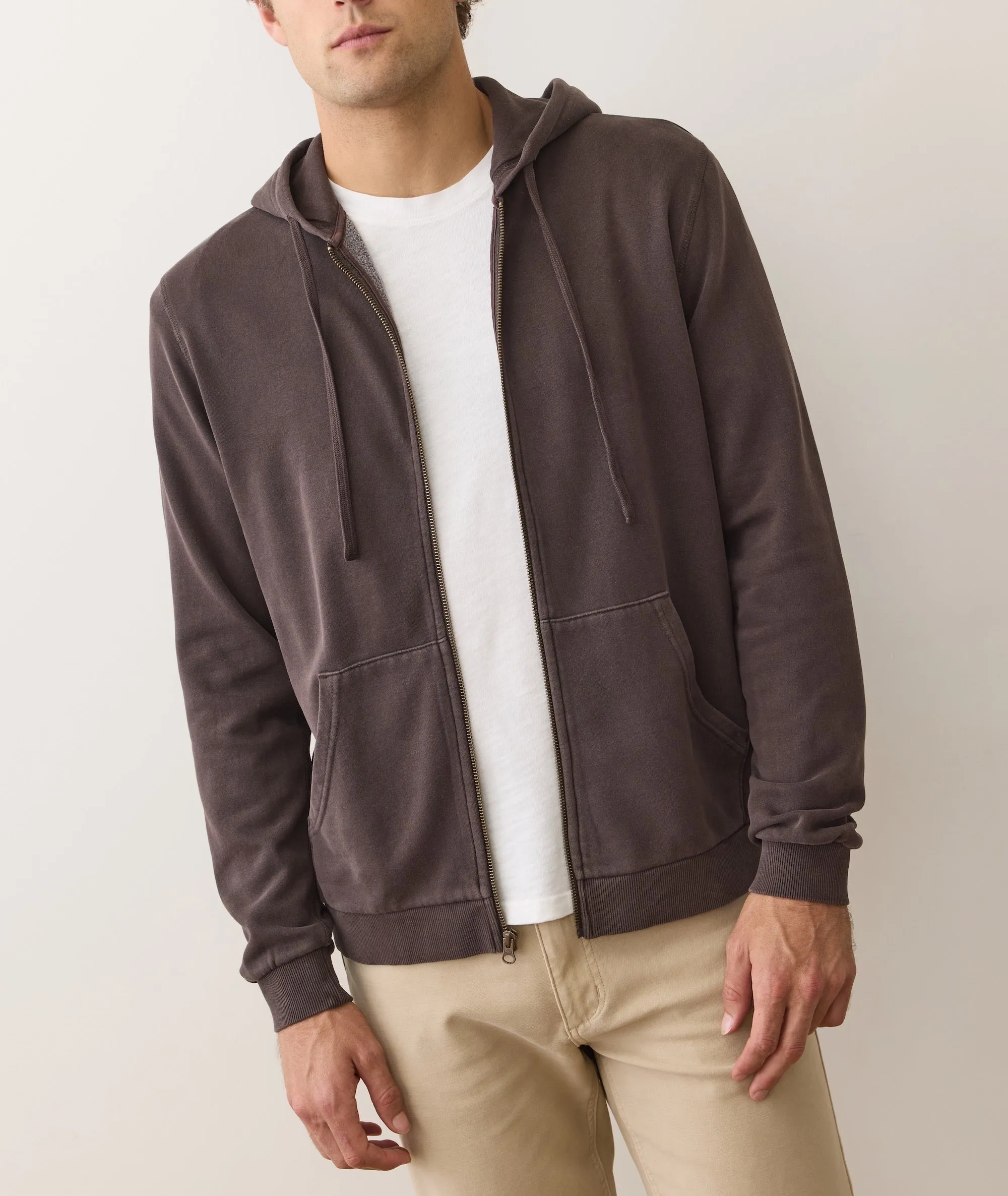 Cloud 9 Fleece Full Zip Hoodie sold by Marine Layer product image thumbnail 5