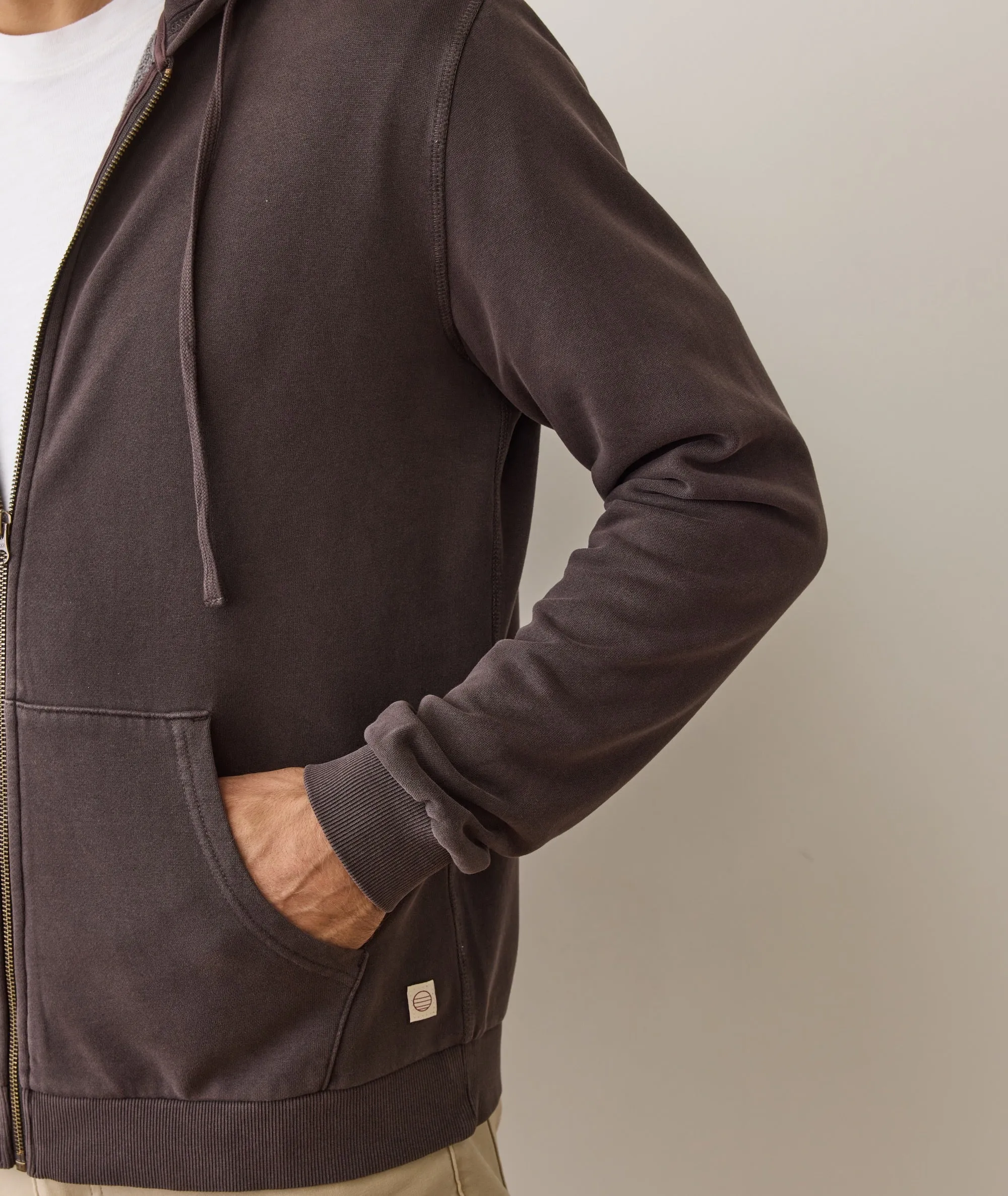 Cloud 9 Fleece Full Zip Hoodie sold by Marine Layer product image thumbnail 4