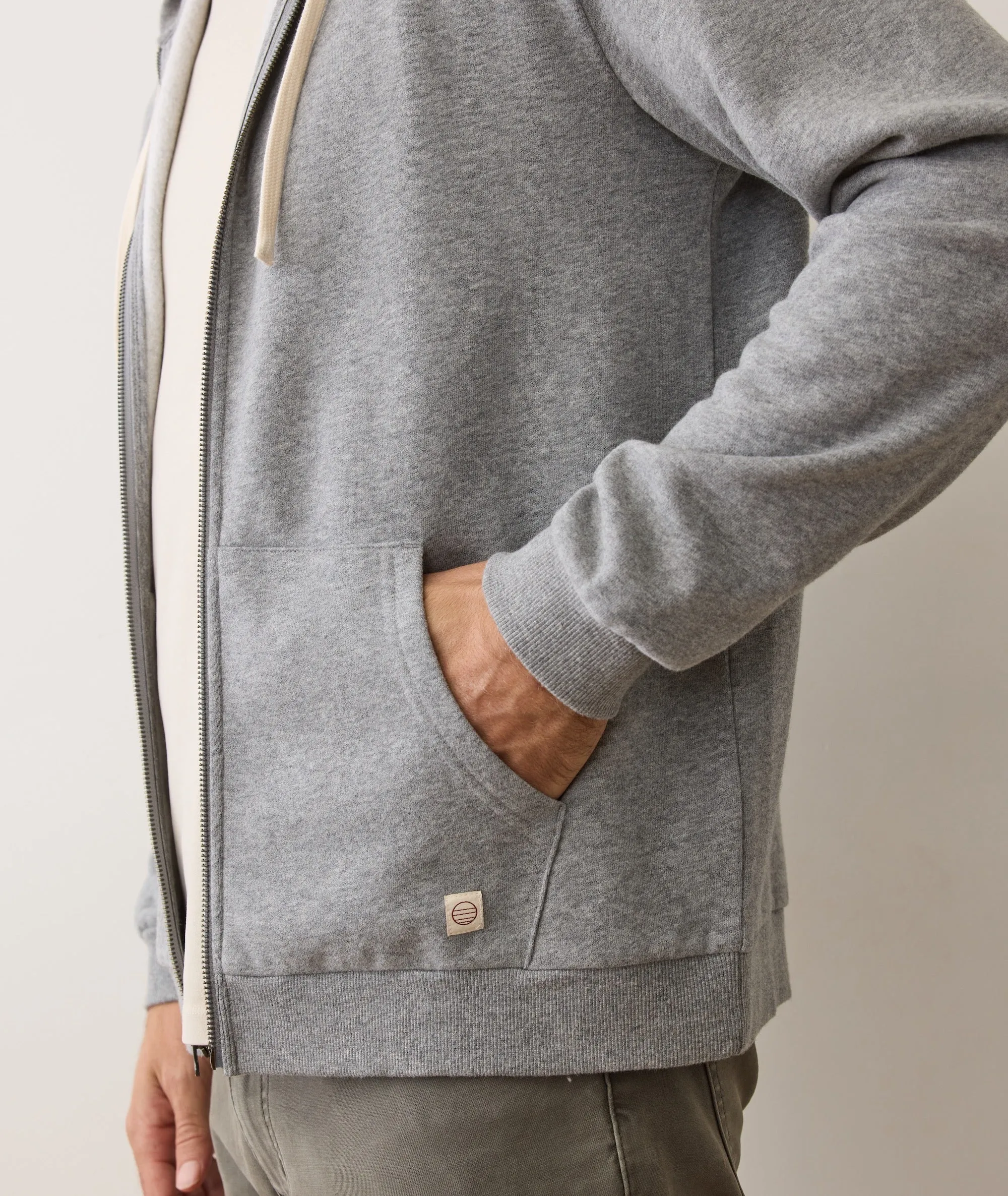 Cloud 9 Fleece Full Zip Hoodie sold by Marine Layer product image thumbnail 4