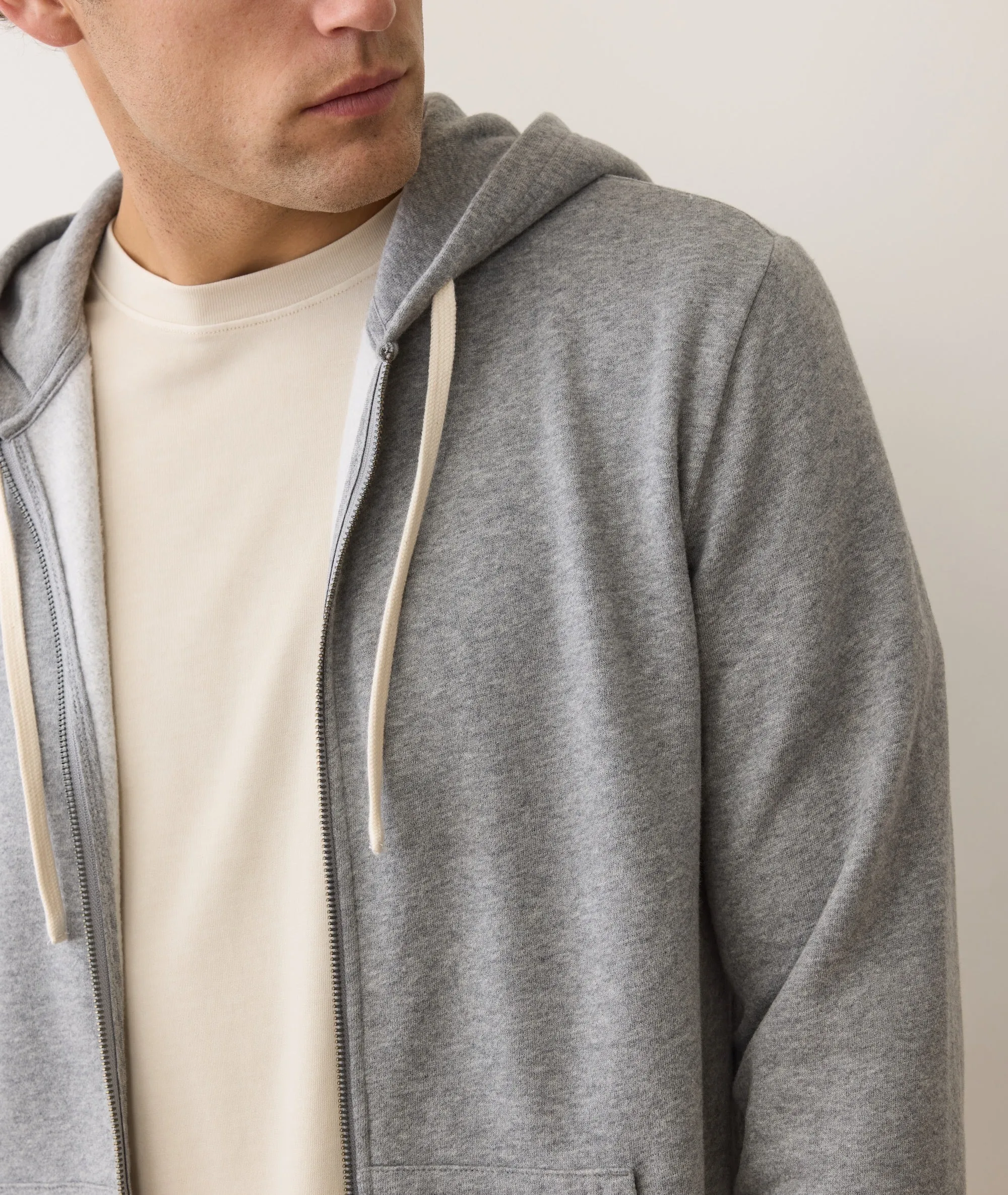 Cloud 9 Fleece Full Zip Hoodie sold by Marine Layer product image thumbnail 5