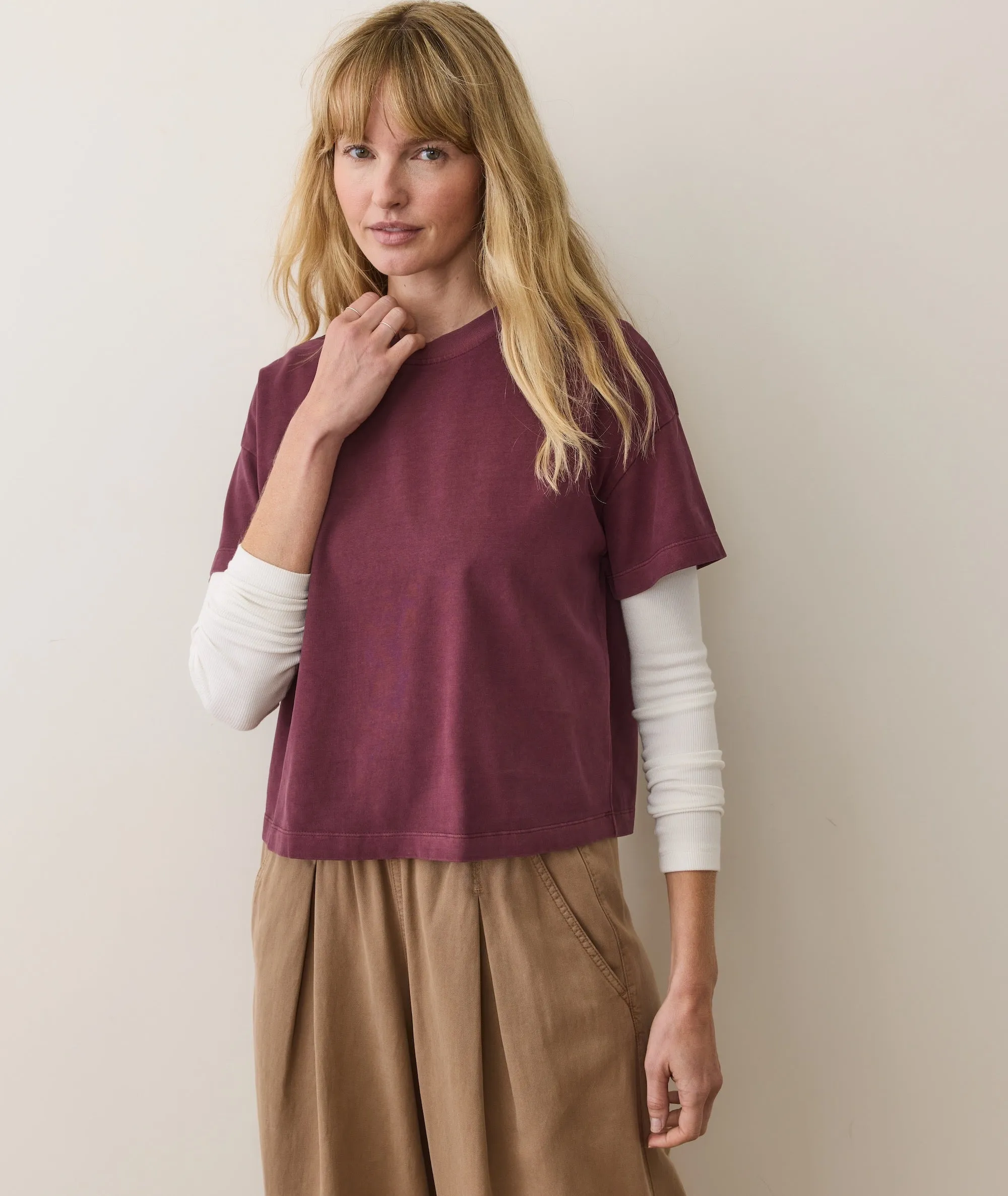 Luxe Sueded Tee sold by Marine Layer product image thumbnail 3