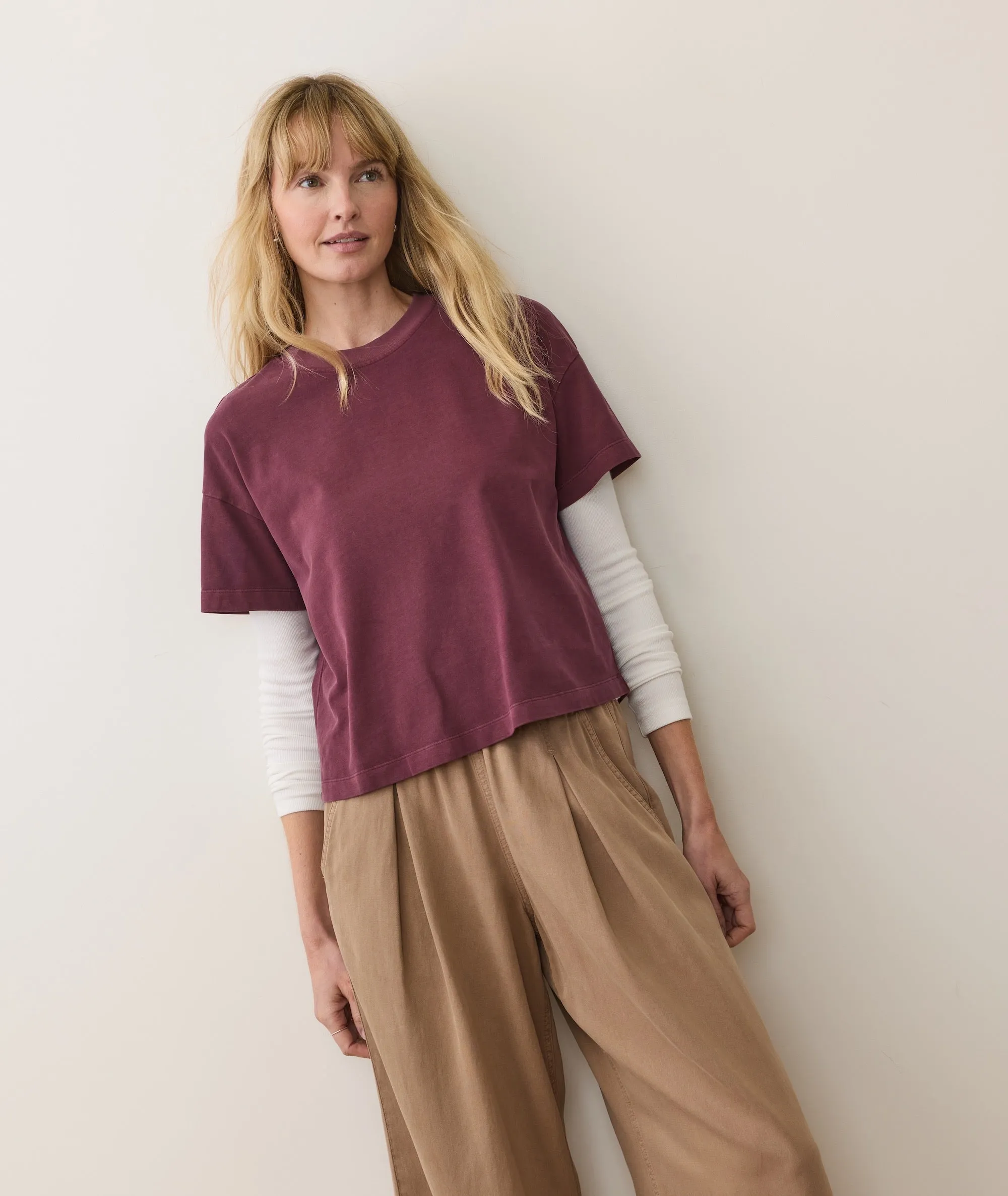 Luxe Sueded Tee sold by Marine Layer product image thumbnail 2