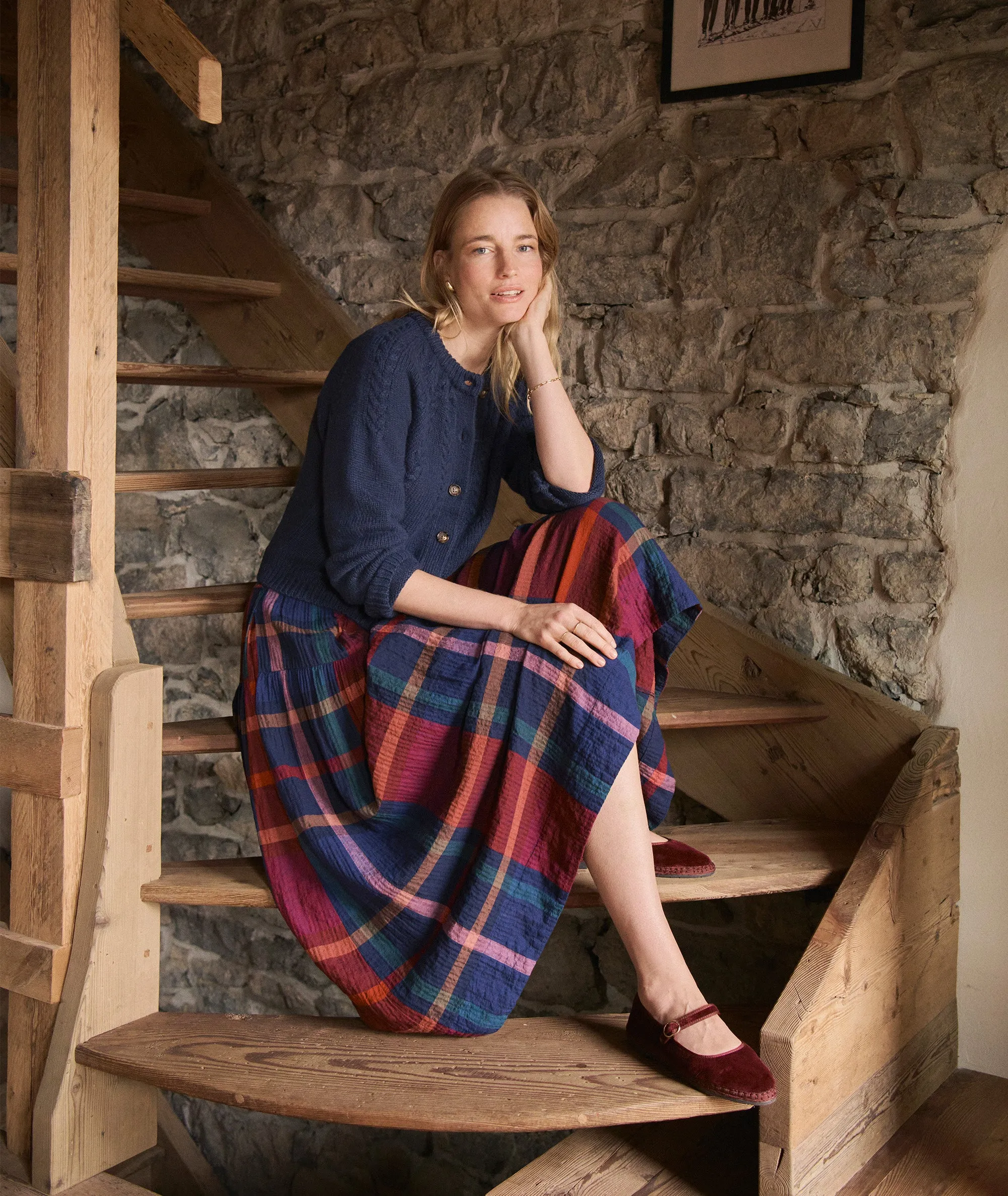 Gia Midi Skirt sold by Marine Layer