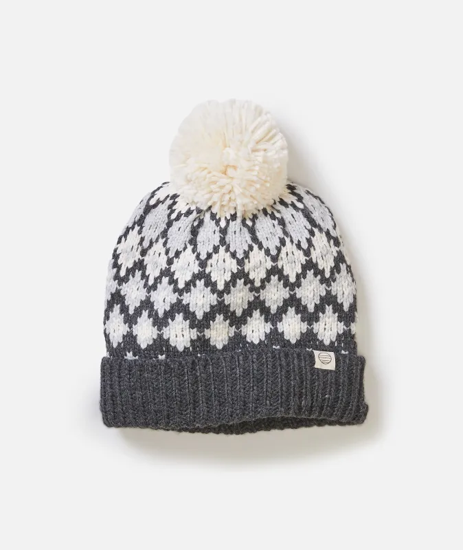 Fair Isle Pom Beanie sold by Marine Layer