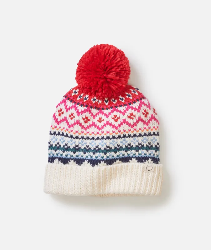 Fair Isle Pom Beanie sold by Marine Layer