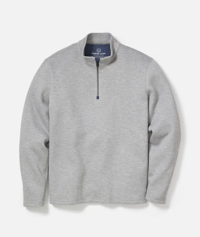 Scuba Knit Quarter Zip sold by Marine Layer