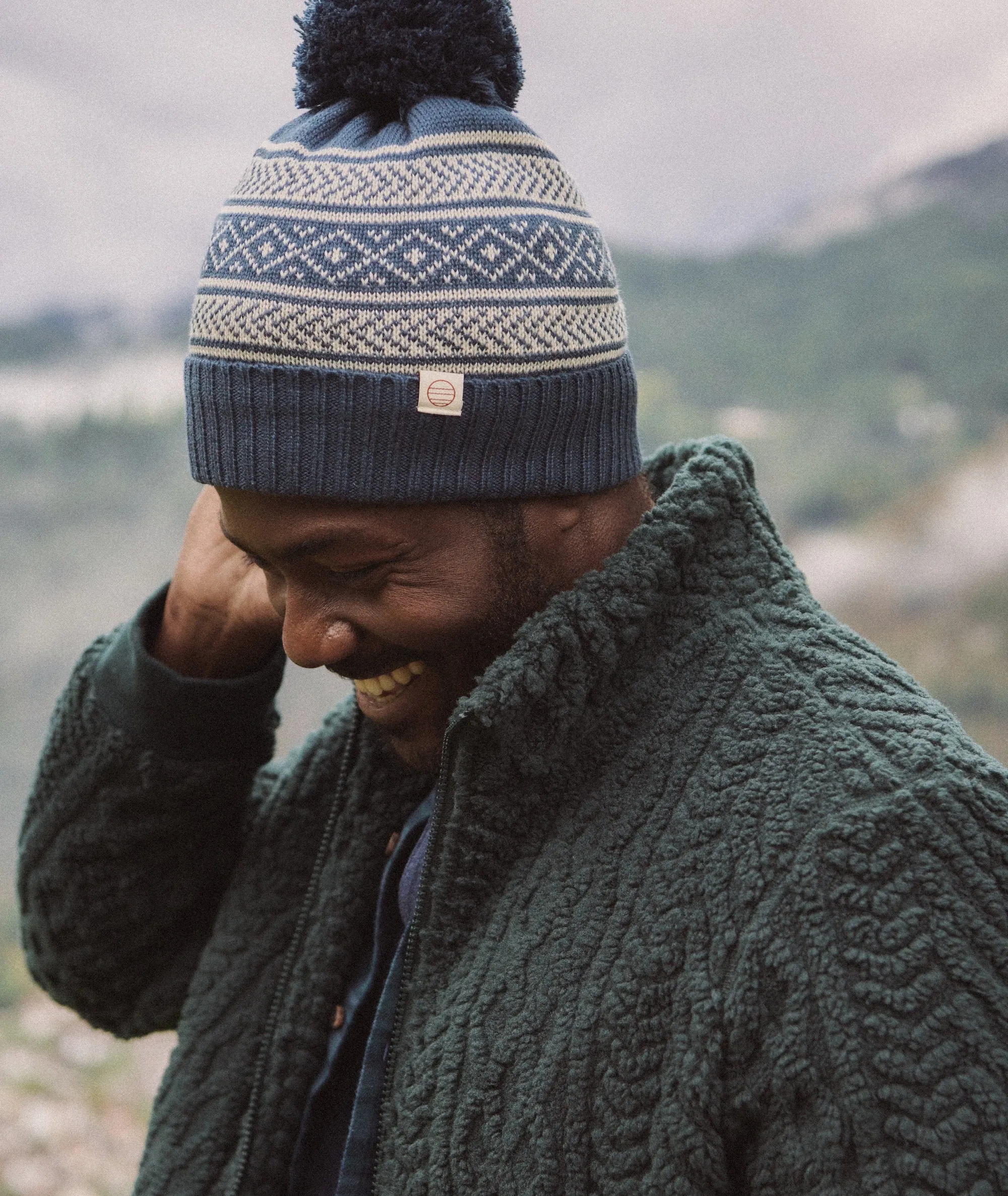 Fair Isle Pom Beanie sold by Marine Layer product image thumbnail 4