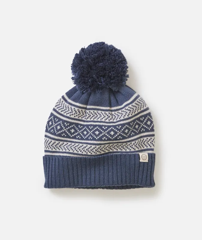 Fair Isle Pom Beanie sold by Marine Layer