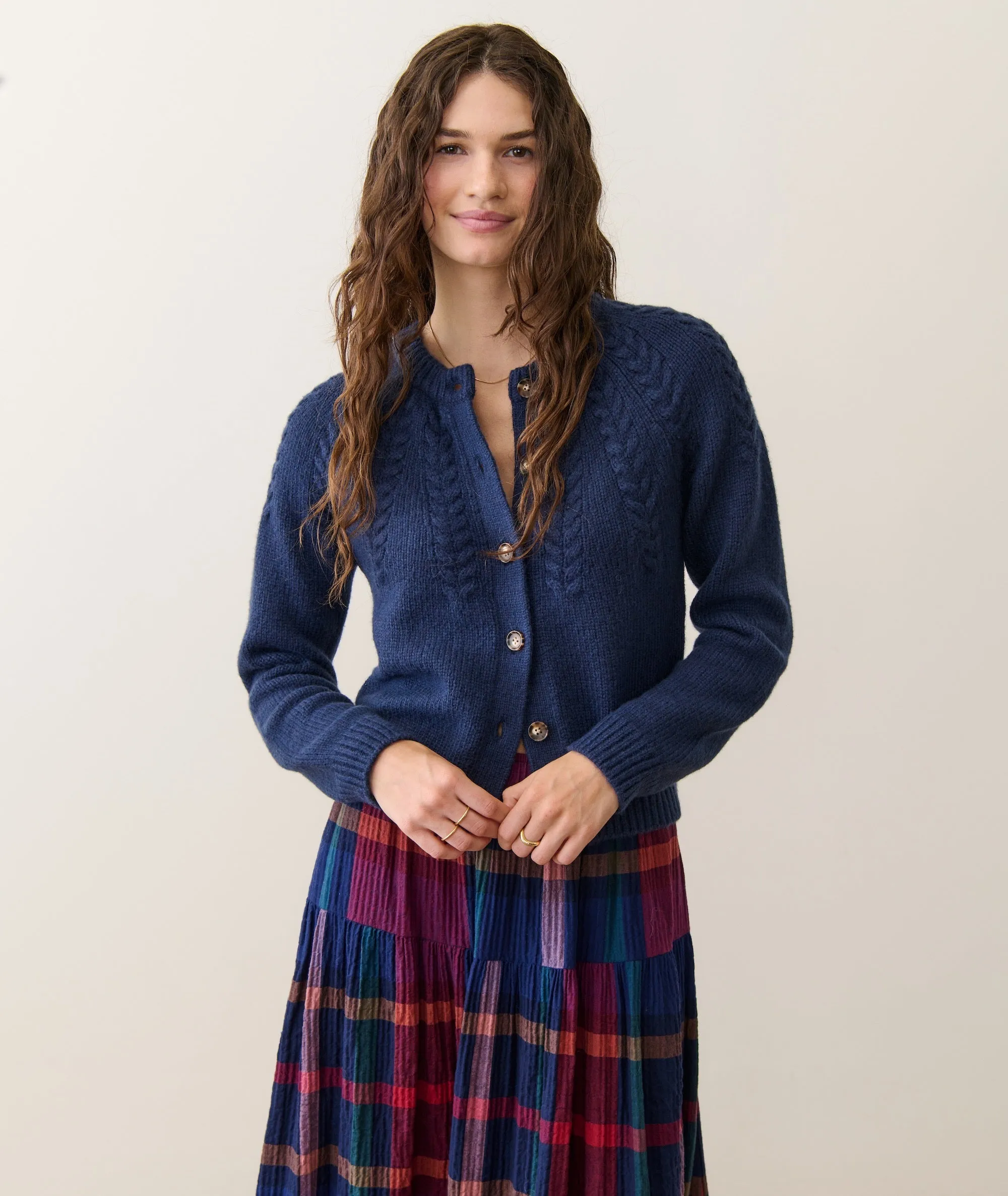 Everly Cable Knit Cardigan sold by Marine Layer product image thumbnail 3