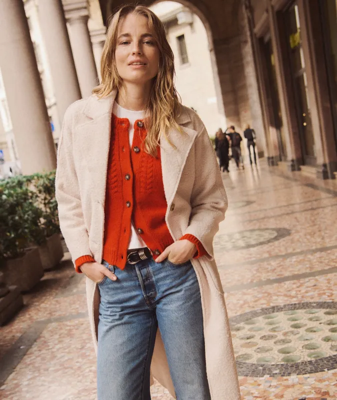 Everly Cable Knit Cardigan sold by Marine Layer