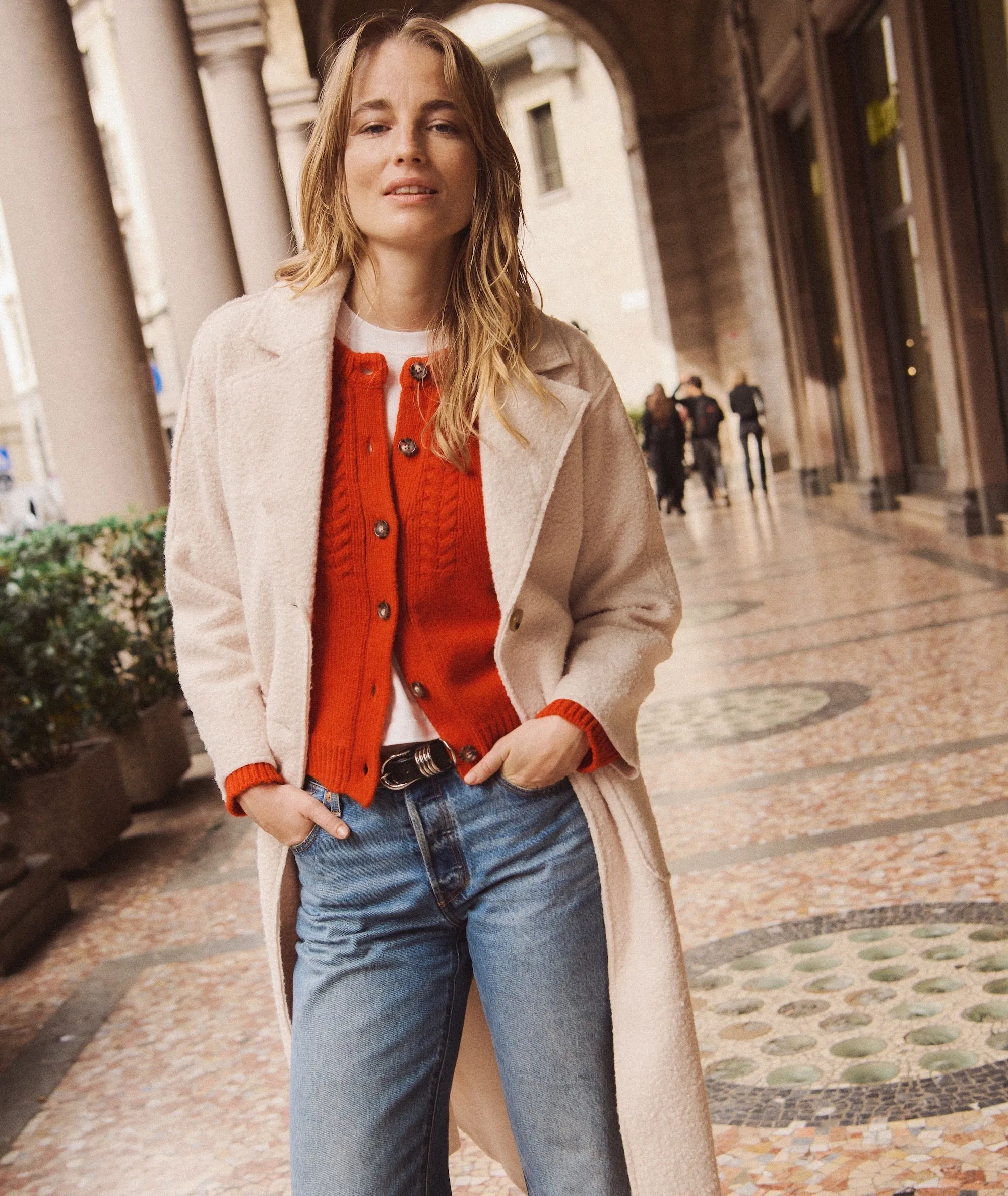 Everly Cable Knit Cardigan sold by Marine Layer