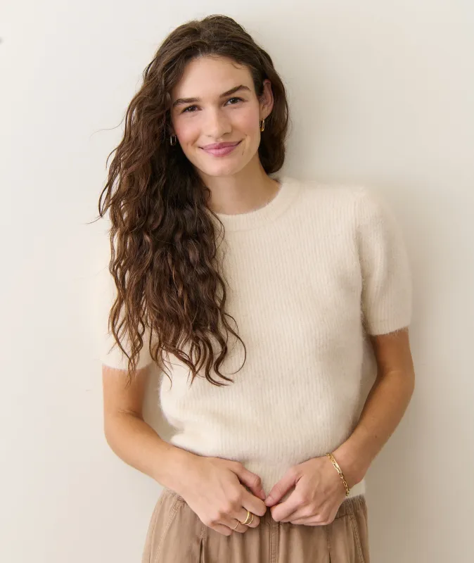 Suri Alpaca Puff Sleeve Sweater sold by Marine Layer