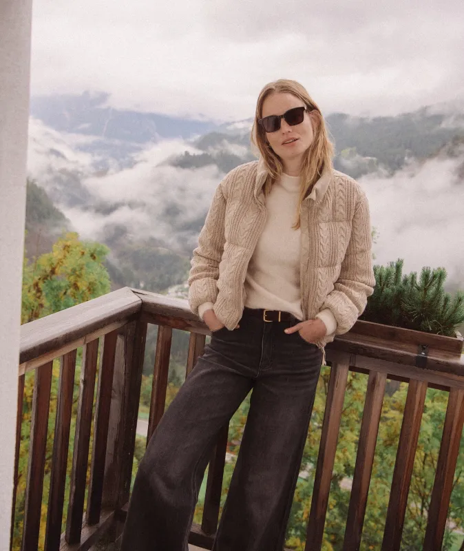 Alba Cable Knit Puffer sold by Marine Layer