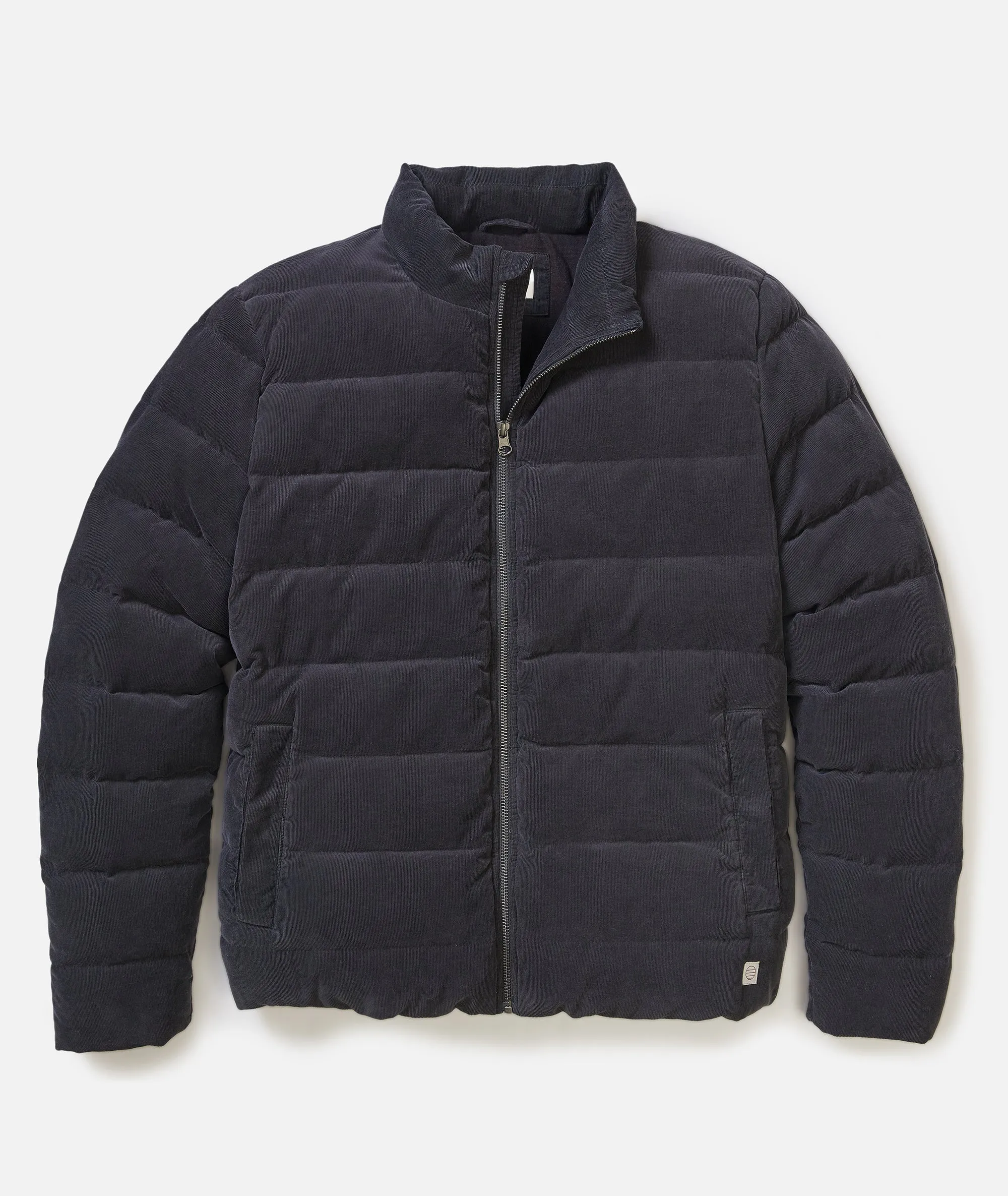 Palisades Cord Puffer Jacket sold by Marine Layer