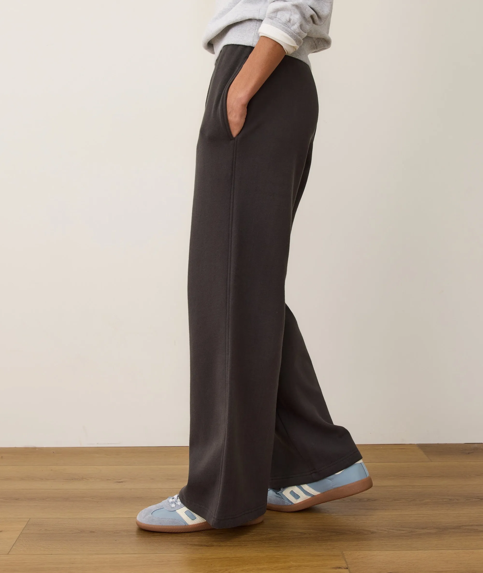 Cloud 9 Fleece Wide Leg Sweatpant sold by Marine Layer product image thumbnail 4