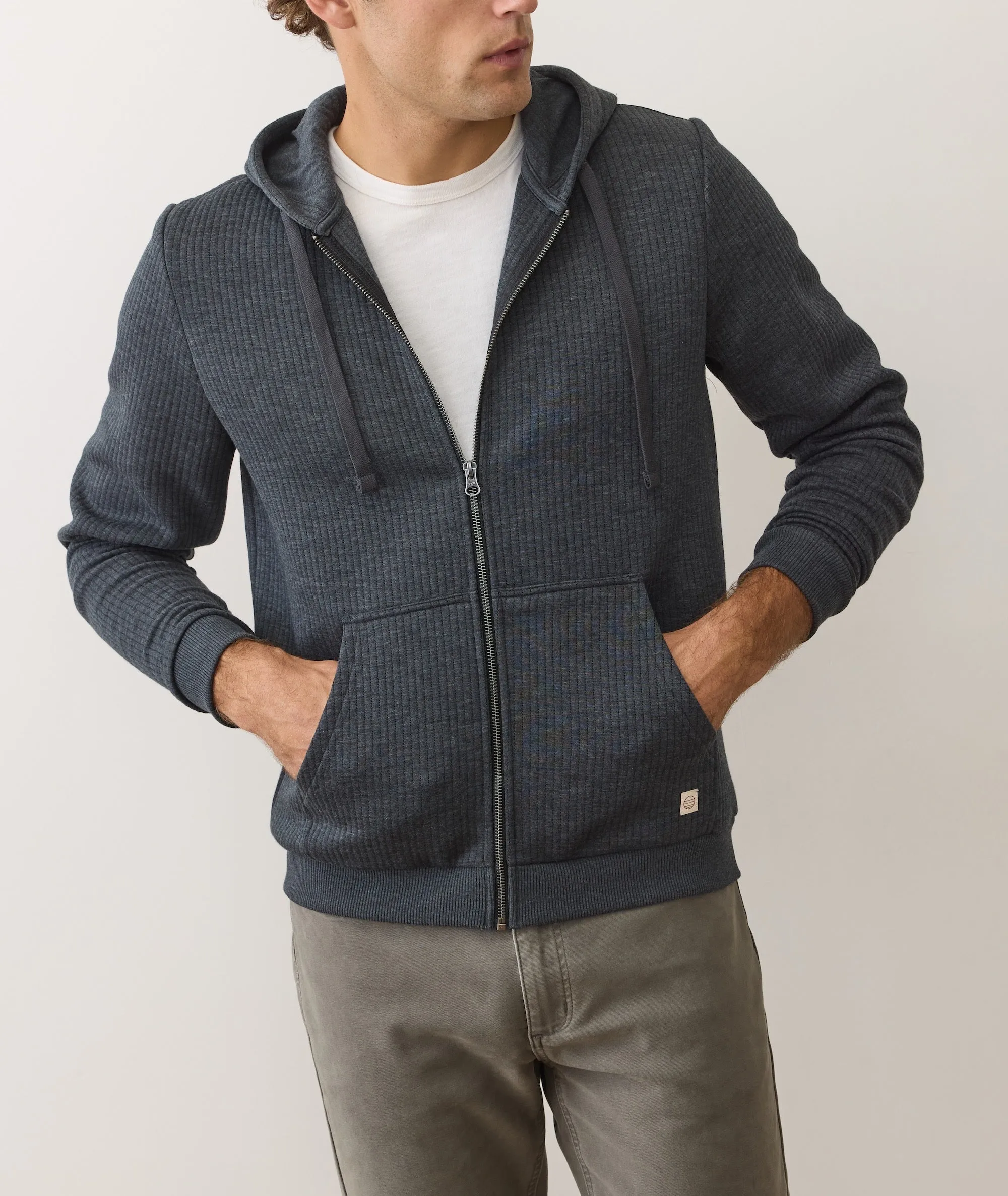Corbet Quilted Zip Hoodie sold by Marine Layer product image thumbnail 2