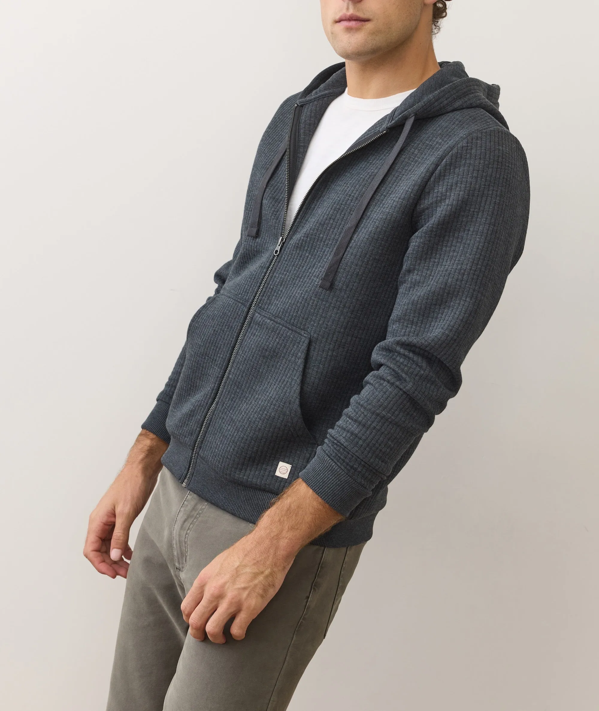 Corbet Quilted Zip Hoodie sold by Marine Layer product image thumbnail 5