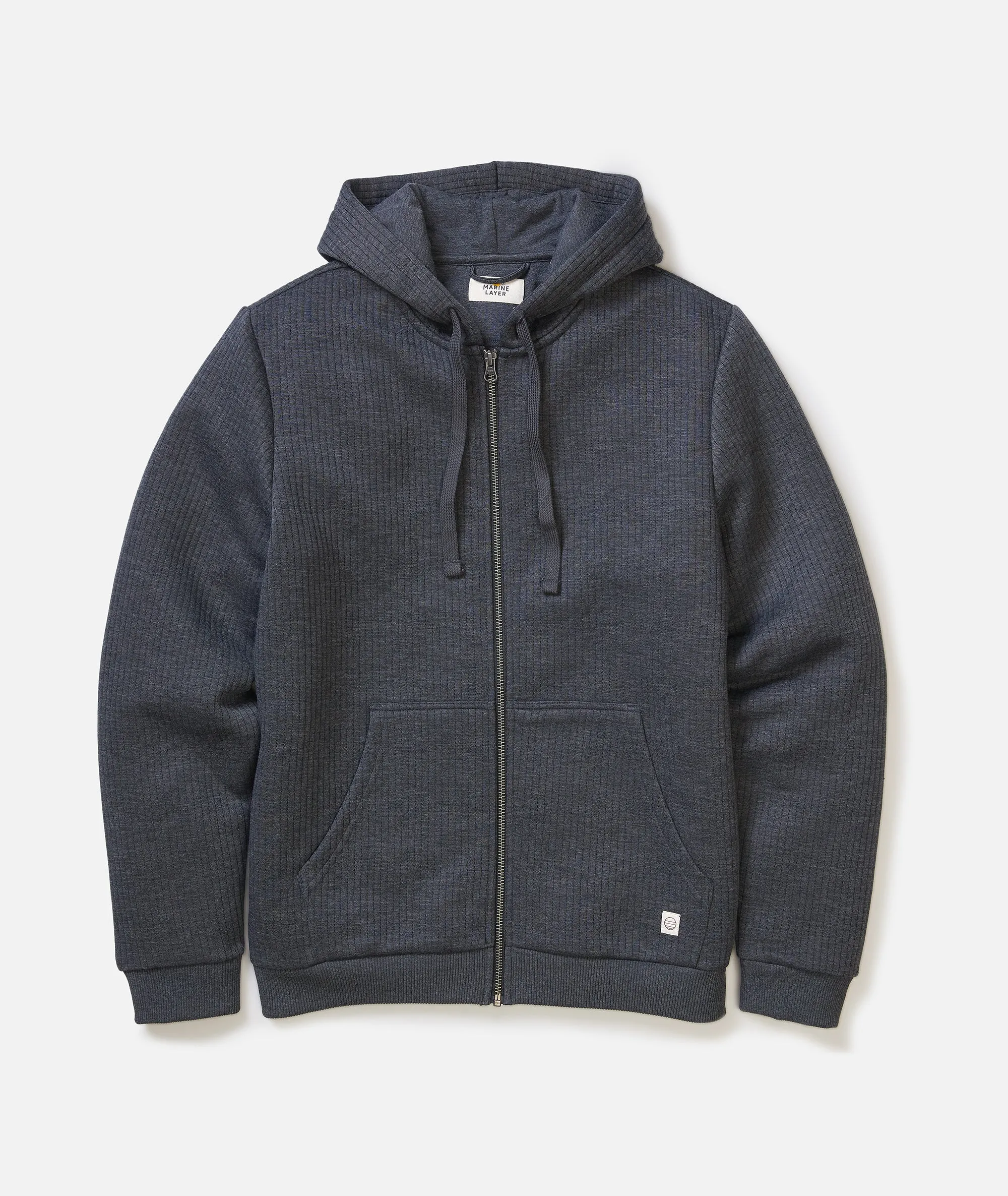 Corbet Quilted Zip Hoodie sold by Marine Layer