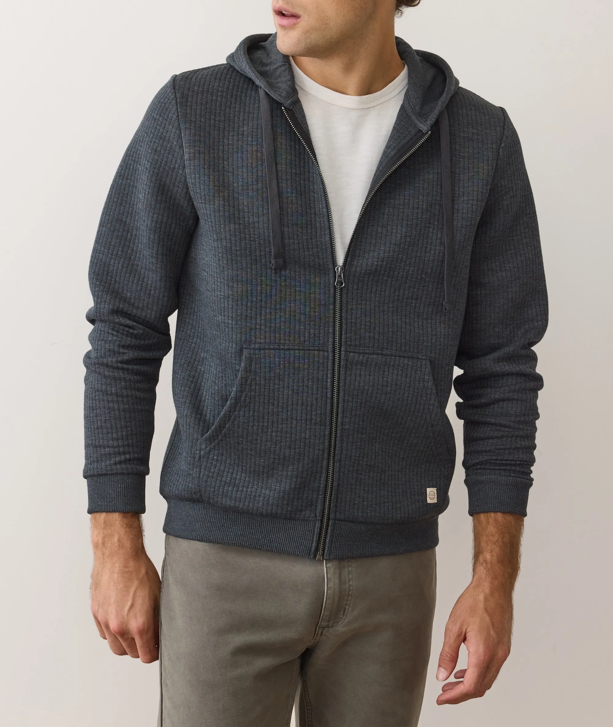 Corbet Quilted Zip Hoodie sold by Marine Layer product image thumbnail 3