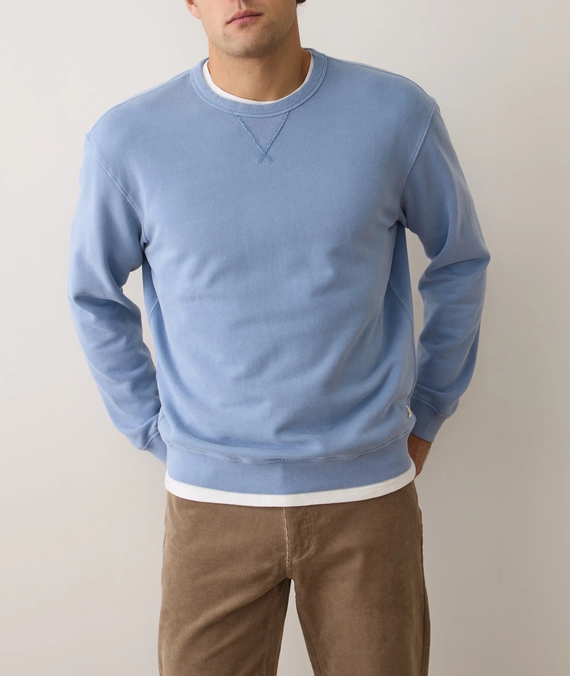 Men's Cloud 9 Fleece Relaxed Crewneck sold by Marine Layer product image thumbnail 2