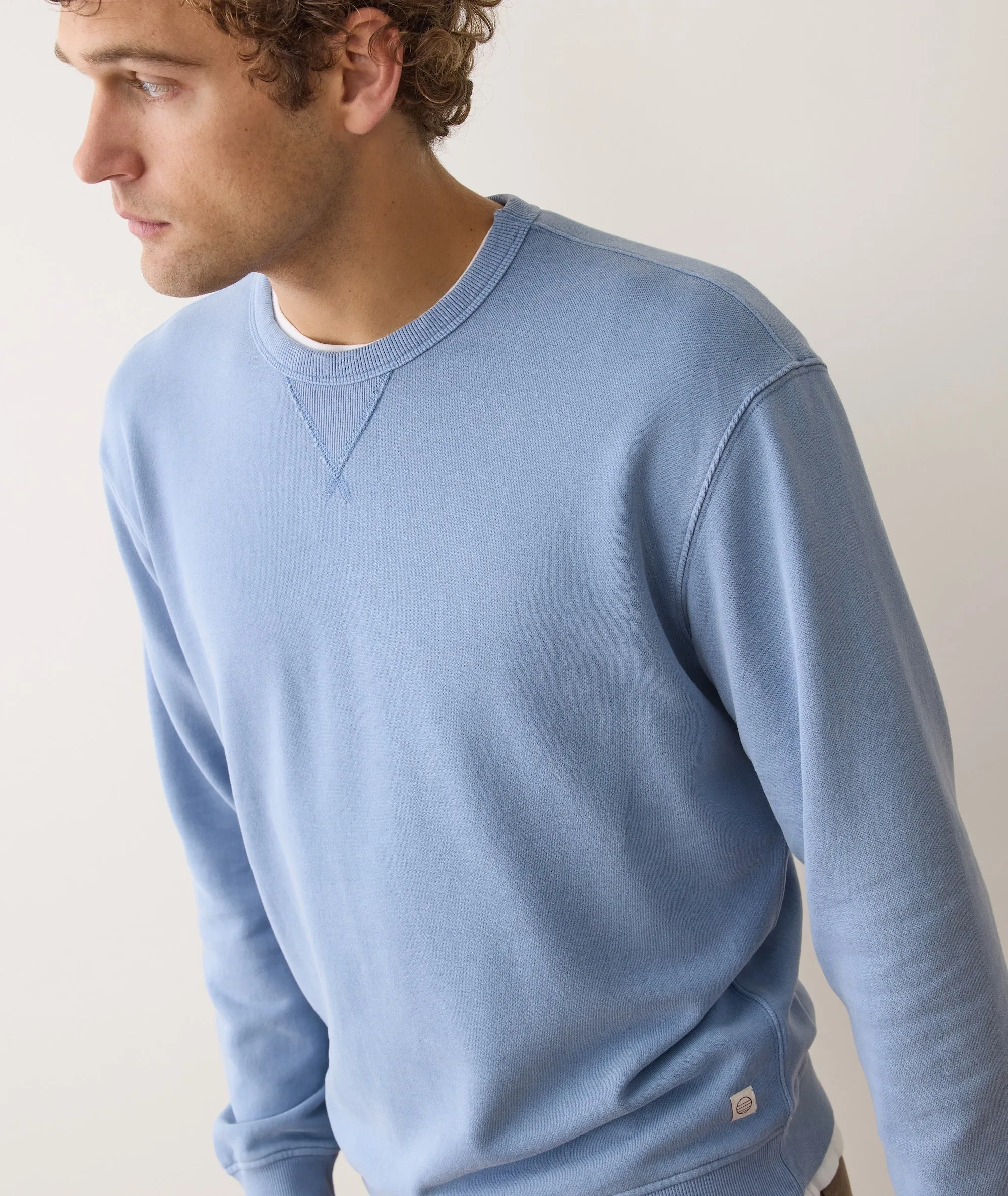 Men's Cloud 9 Fleece Relaxed Crewneck sold by Marine Layer product image thumbnail 4