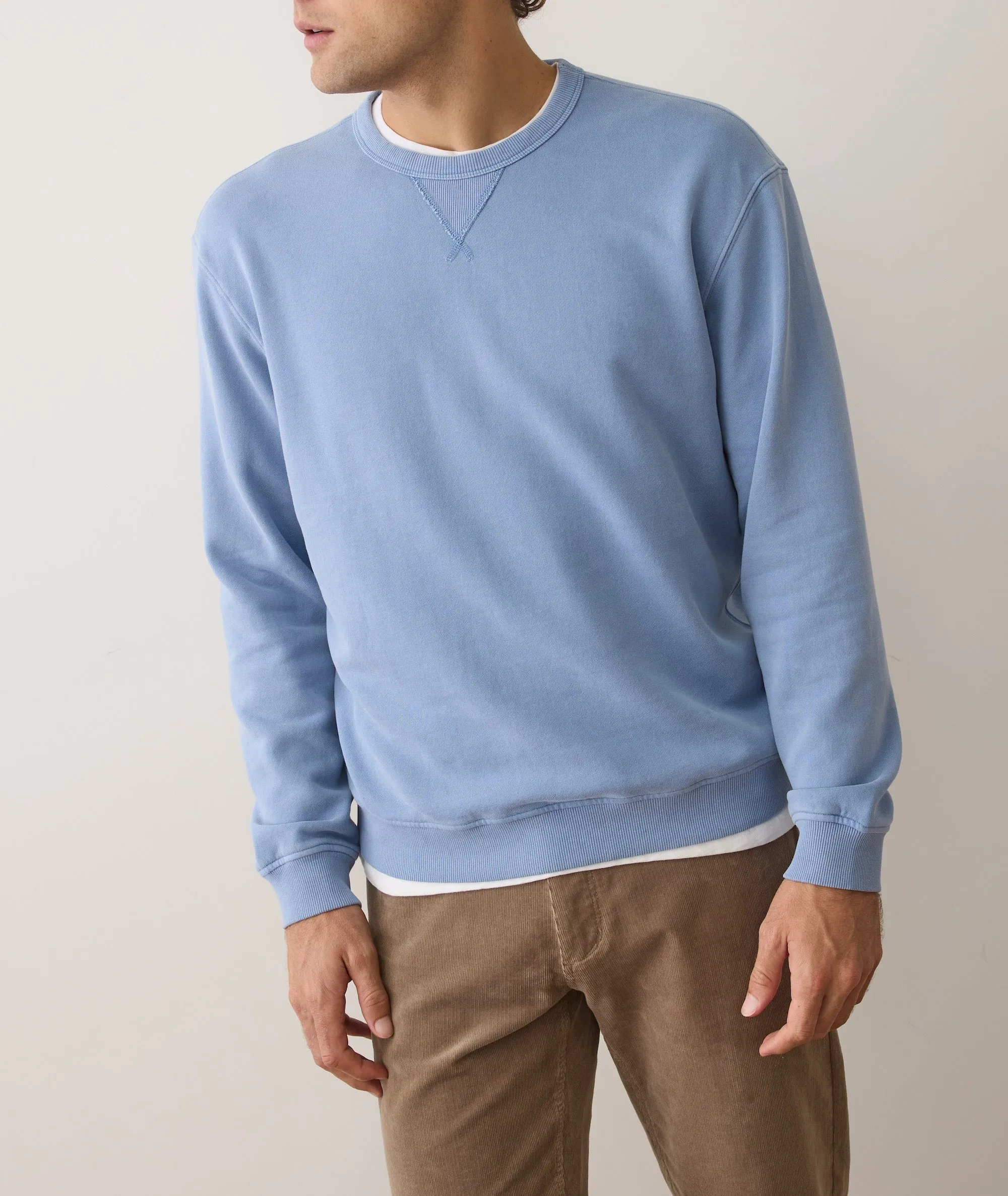 Men's Cloud 9 Fleece Relaxed Crewneck sold by Marine Layer product image thumbnail 3
