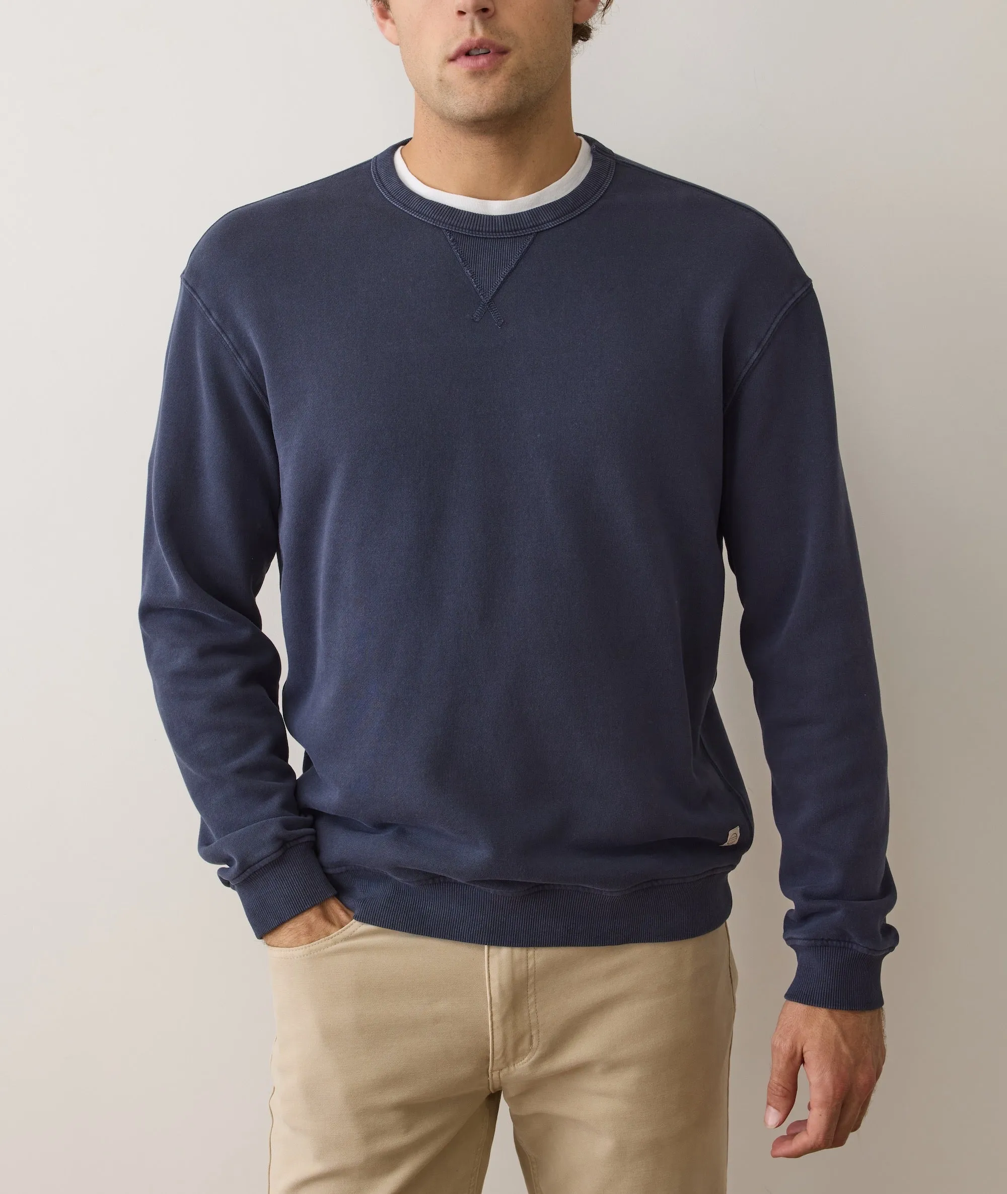 Men's Cloud 9 Fleece Relaxed Crewneck sold by Marine Layer product image thumbnail 2