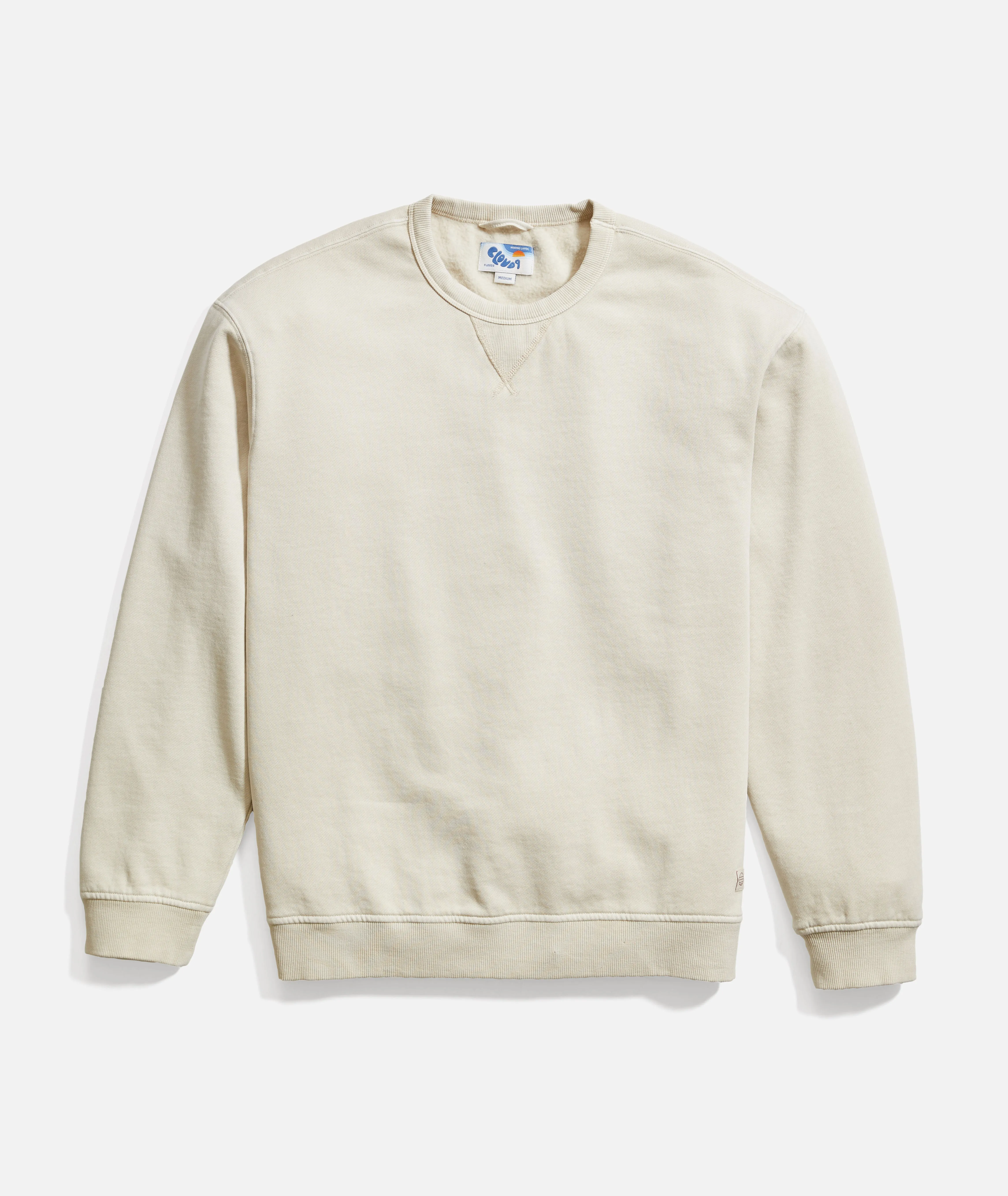 Men's Cloud 9 Fleece Relaxed Crewneck in Whitecap sold by Marine Layer