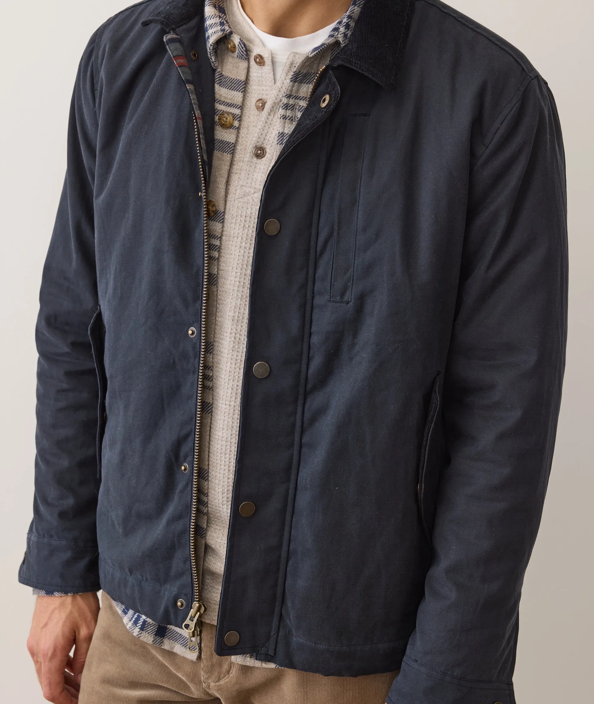 Weston Wax Canvas Barn Jacket sold by Marine Layer product image thumbnail 5