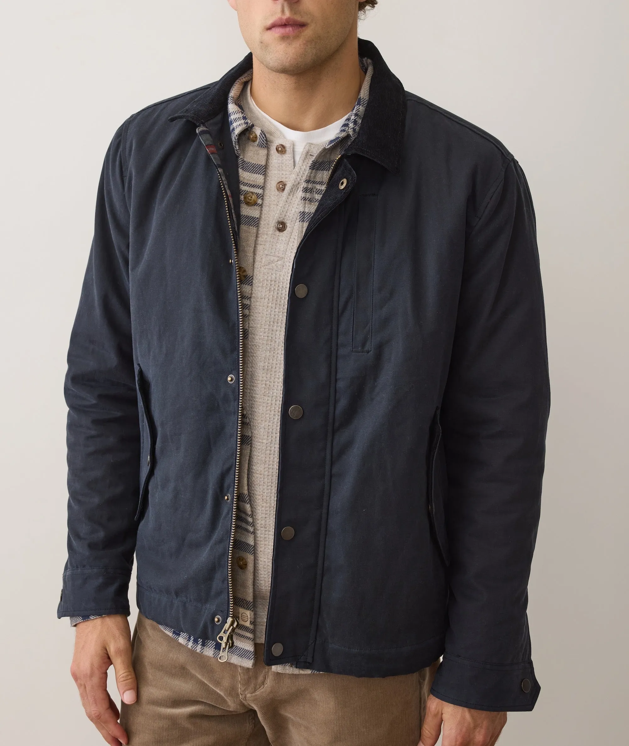 Weston Wax Canvas Barn Jacket sold by Marine Layer product image thumbnail 2
