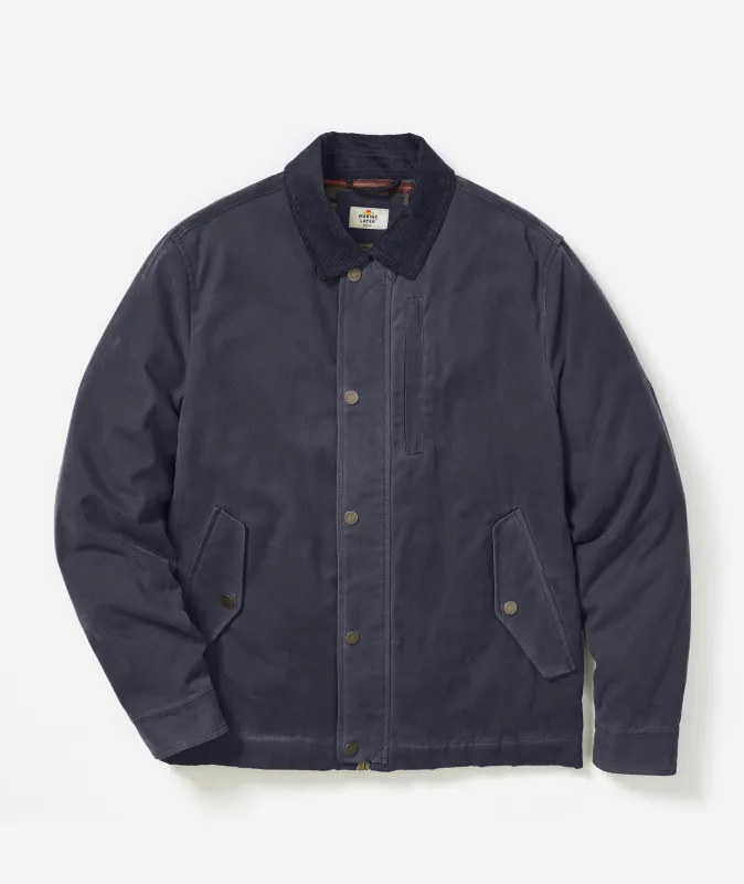 Weston Wax Canvas Barn Jacket made by Marine Layer