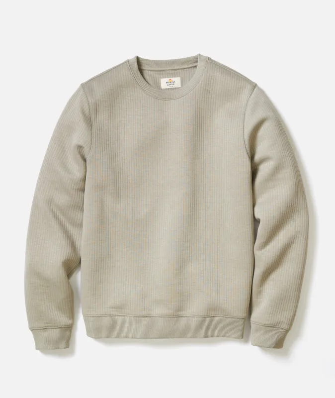 Corbet Quilted Crewneck made by Marine Layer