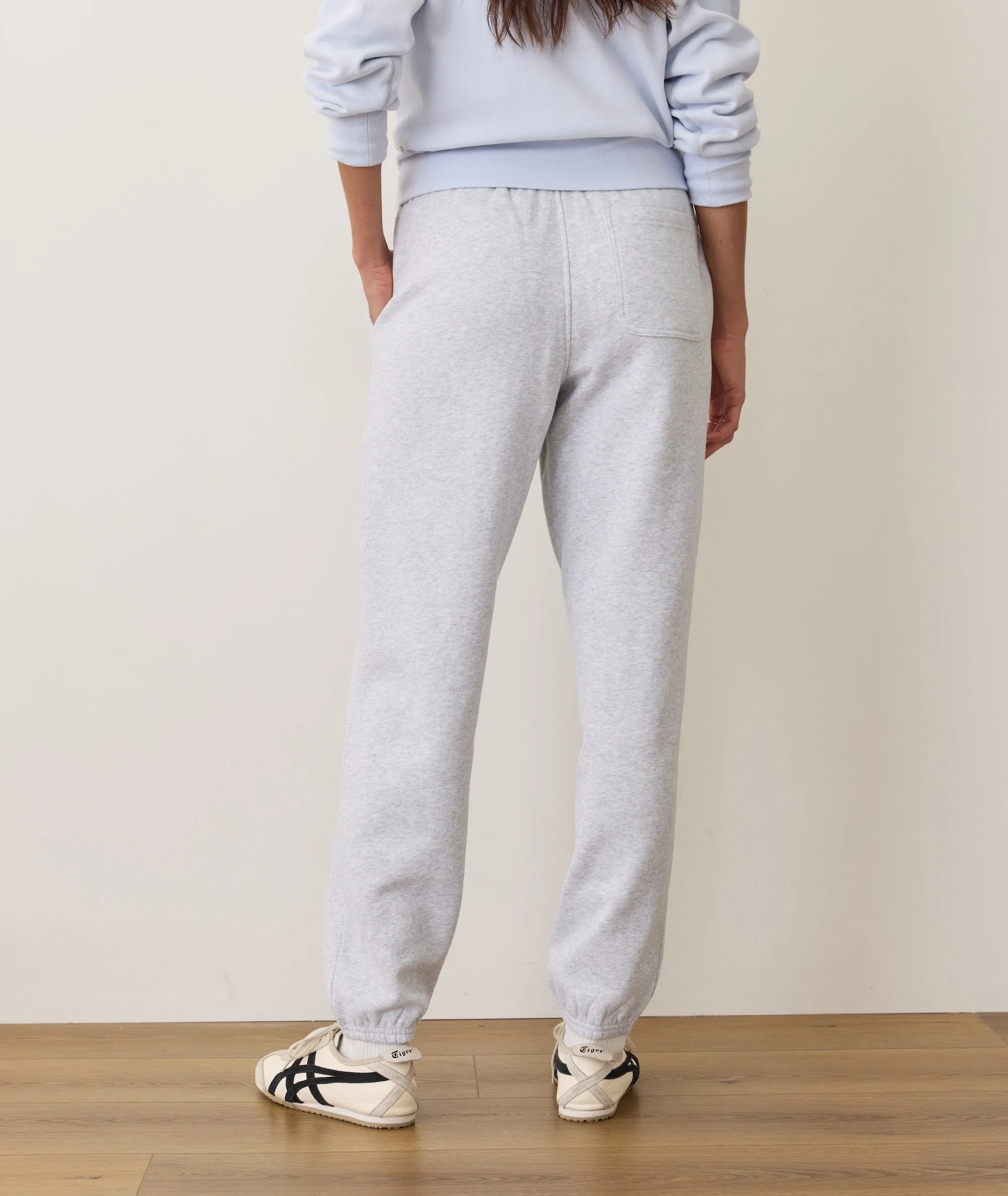 Women's Cloud 9 Fleece Sweatpant in Heather Grey sold by Marine Layer product image thumbnail 3