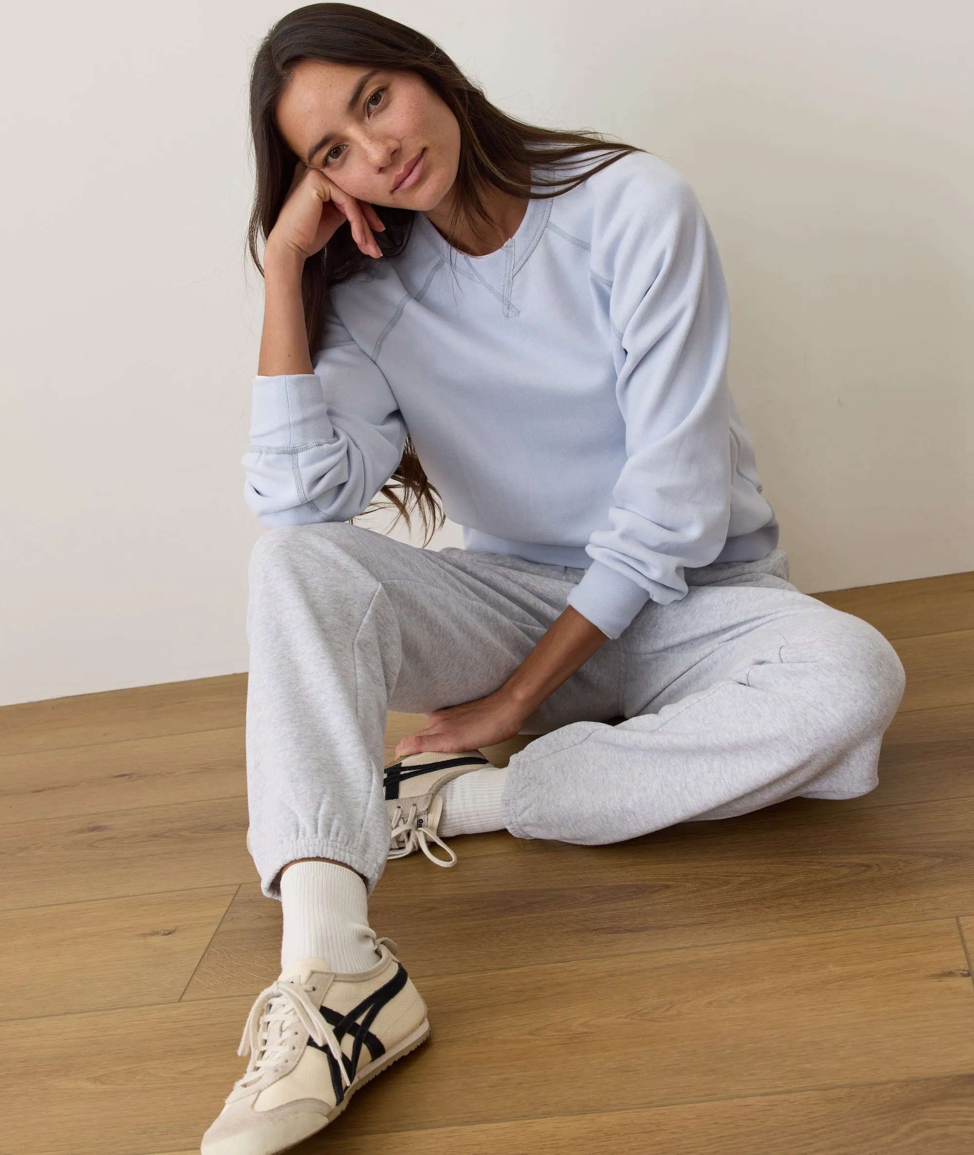 Women's Cloud 9 Fleece Sweatpant in Heather Grey sold by Marine Layer product image thumbnail 4