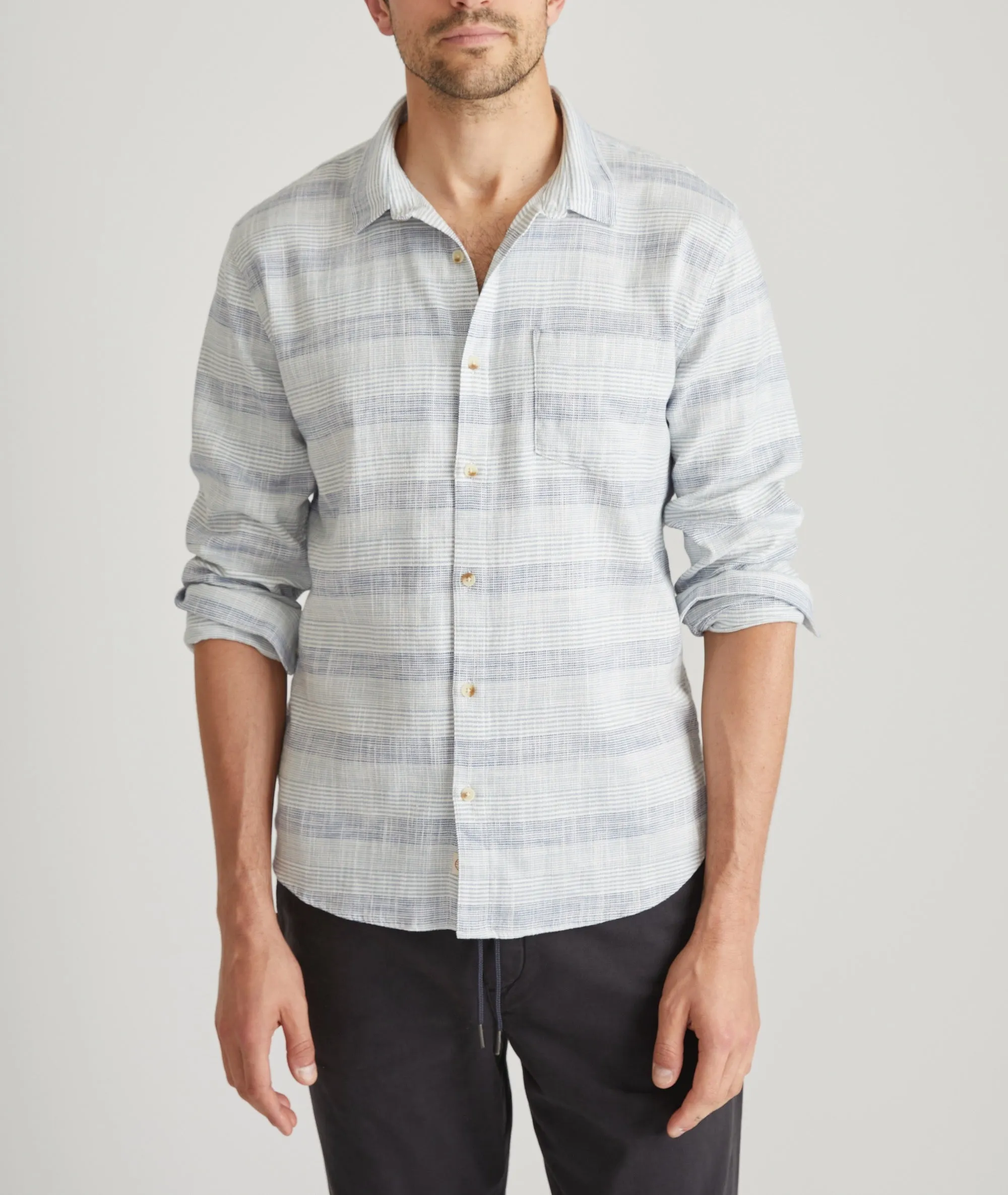Stretch Selvage Long Sleeve Shirt sold by Marine Layer product image thumbnail 3