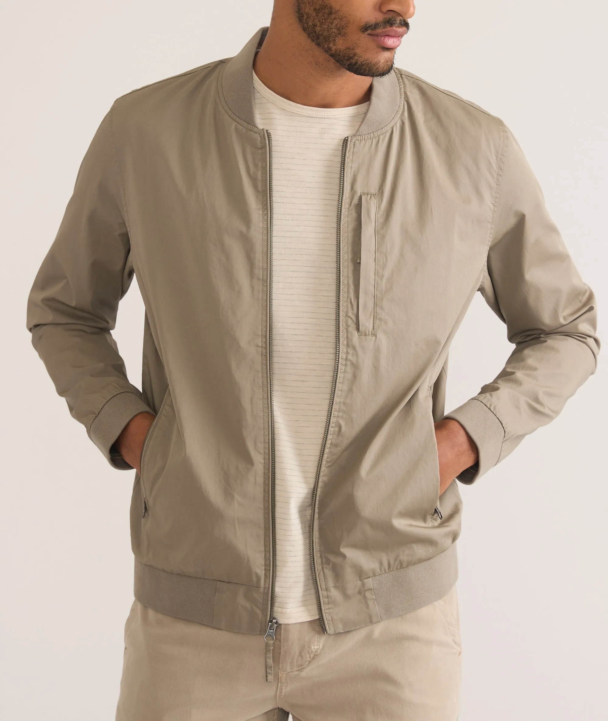 Men's Rossland Wax Canvas Bomber sold by Marine Layer product image thumbnail 2