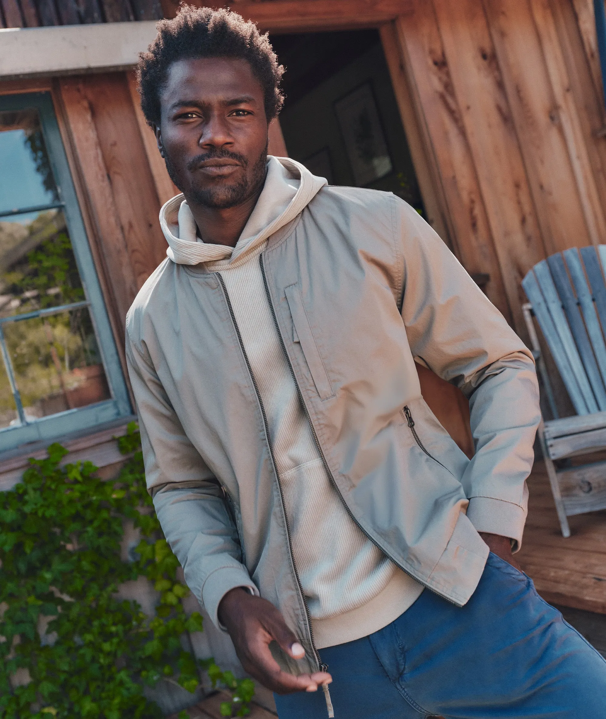 Men's Rossland Wax Canvas Bomber sold by Marine Layer product image thumbnail 4