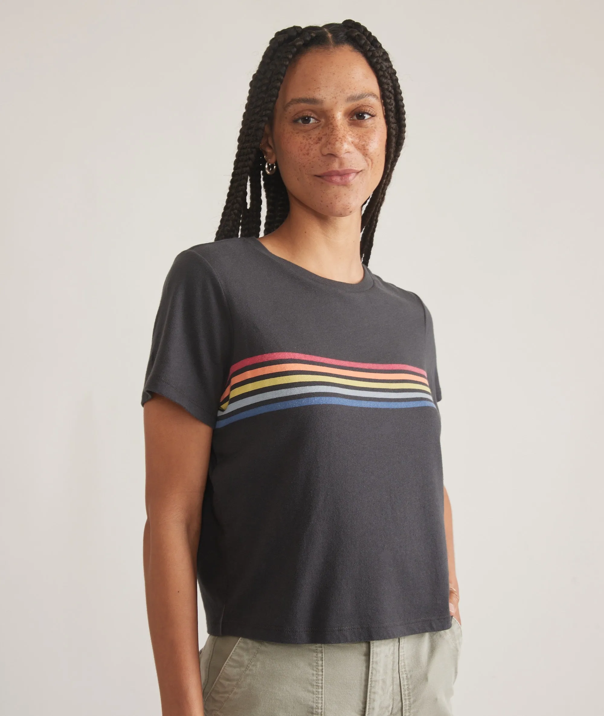 Easy Crop Graphic Tee sold by Marine Layer