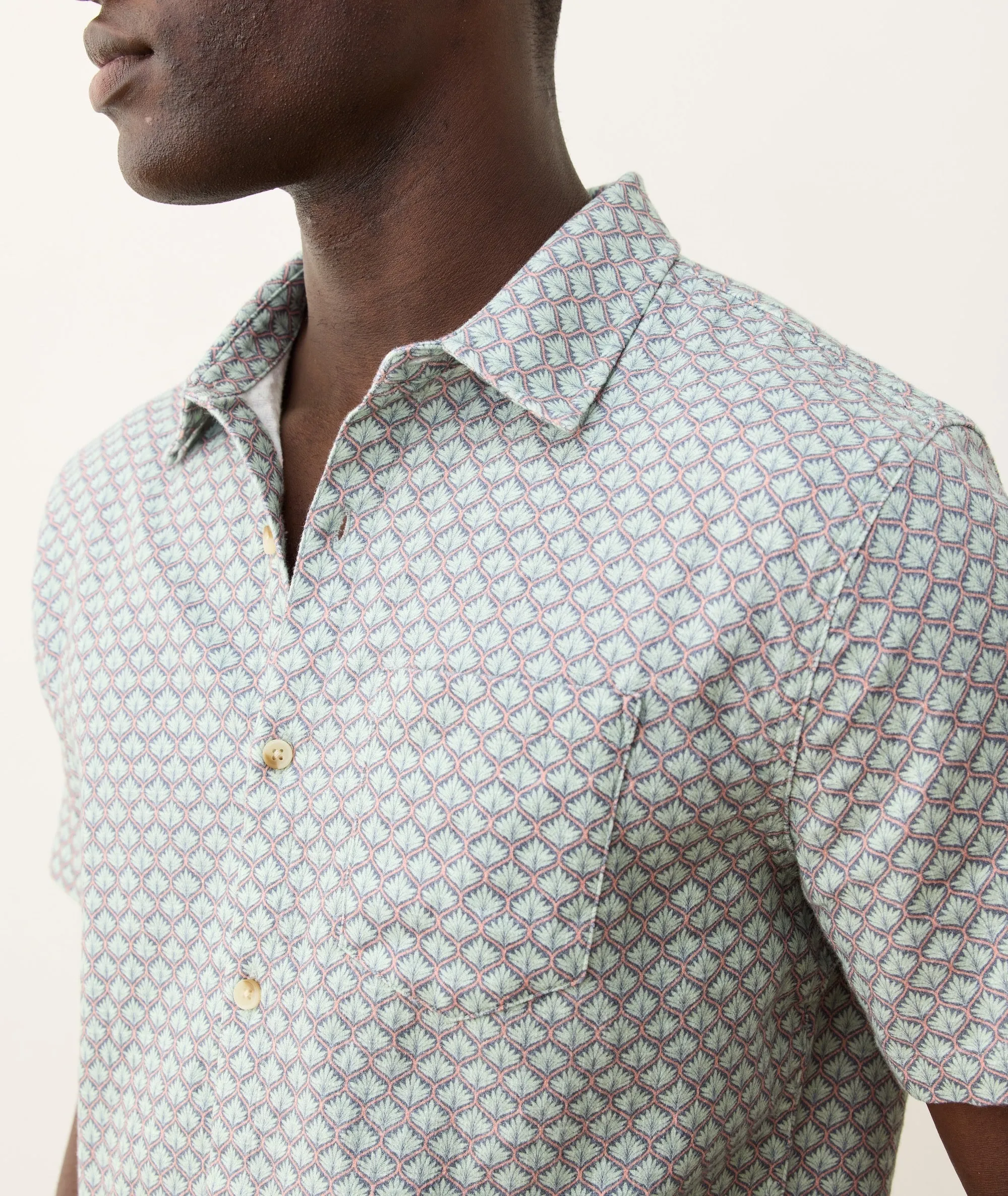 Stretch Selvage Short Sleeve Shirt sold by Marine Layer product image thumbnail 5