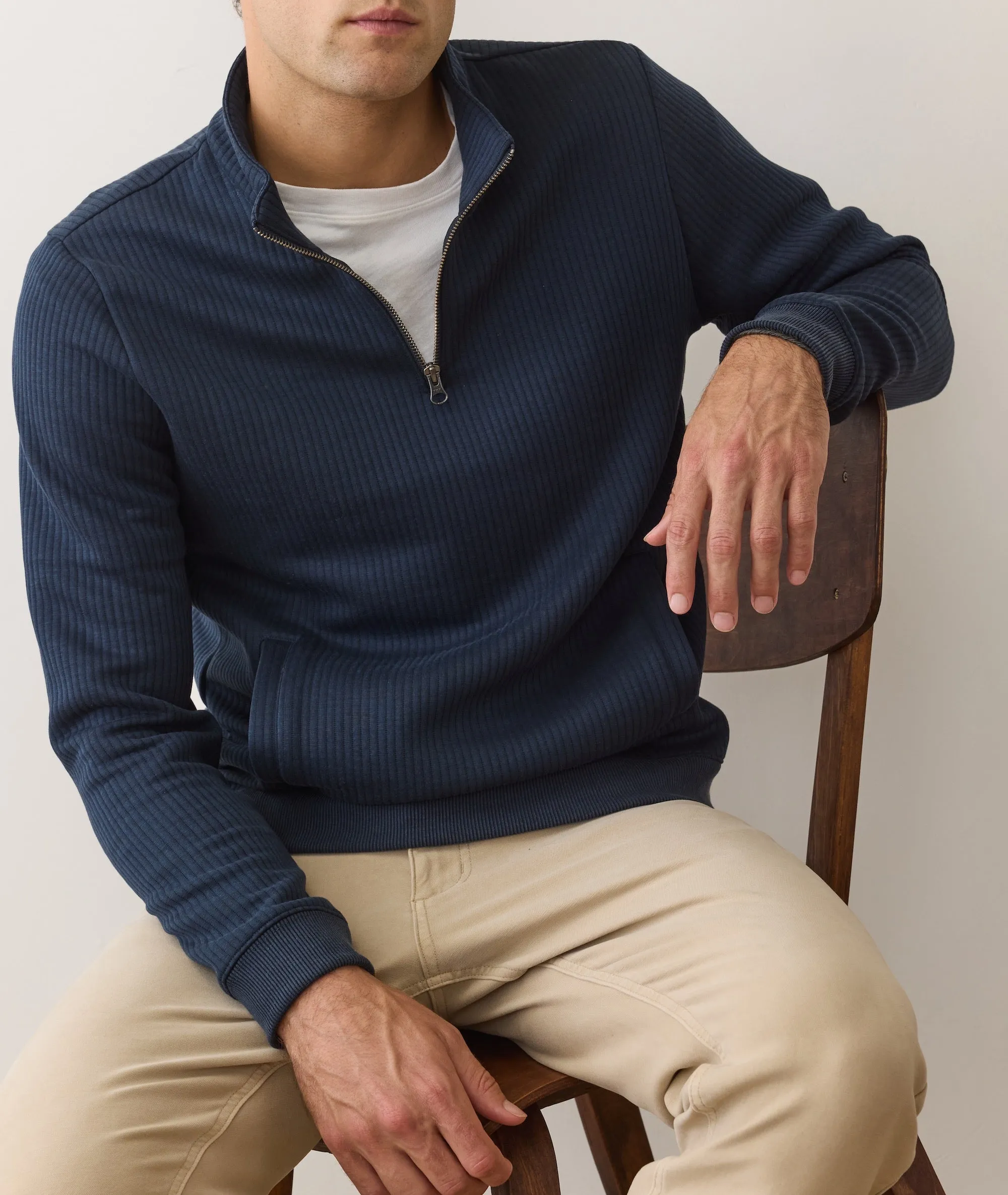 Corbet Quilted Quarter Zip sold by Marine Layer product image thumbnail 4