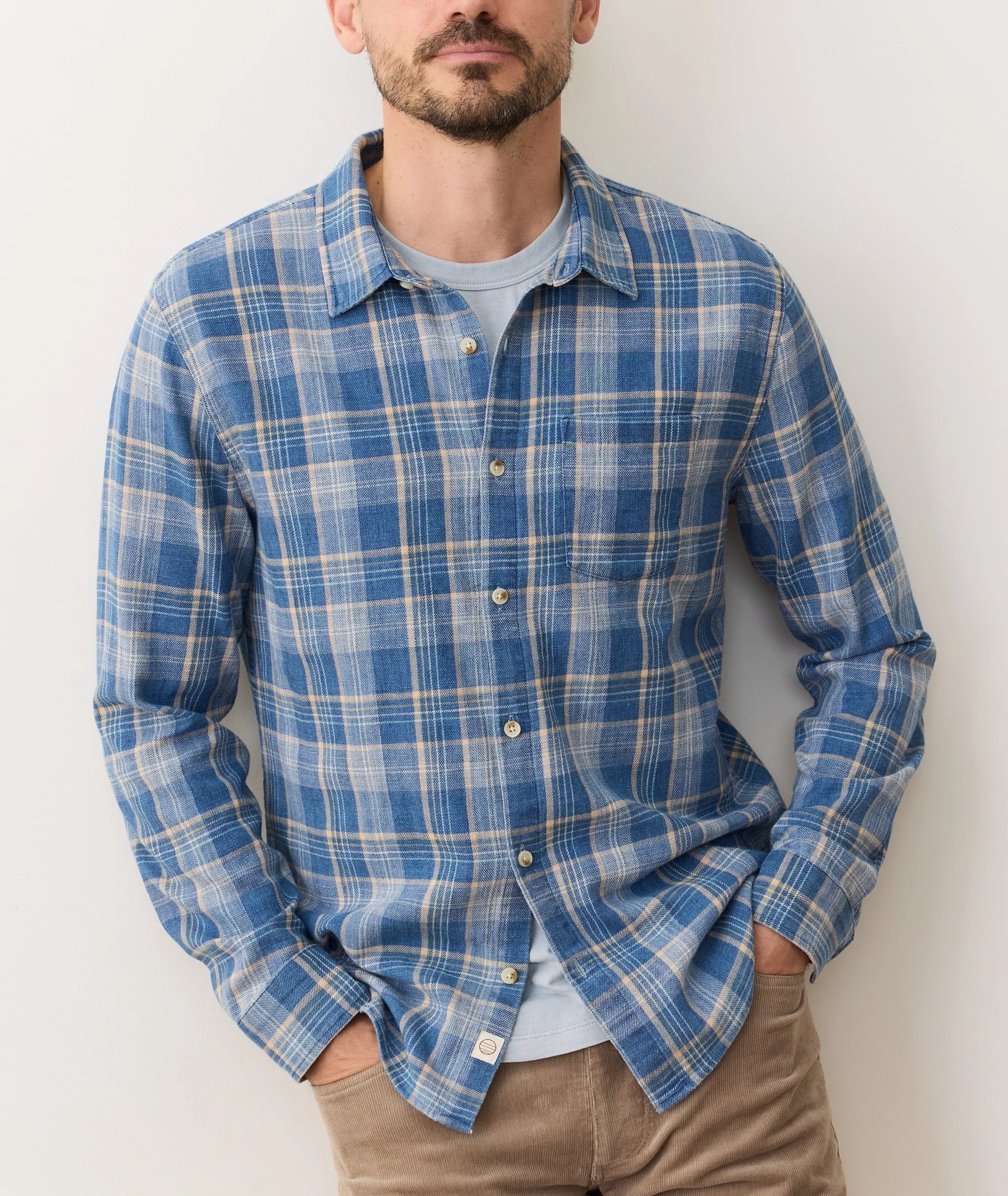 Stretch Selvage Long Sleeve Shirt sold by Marine Layer product image thumbnail 2