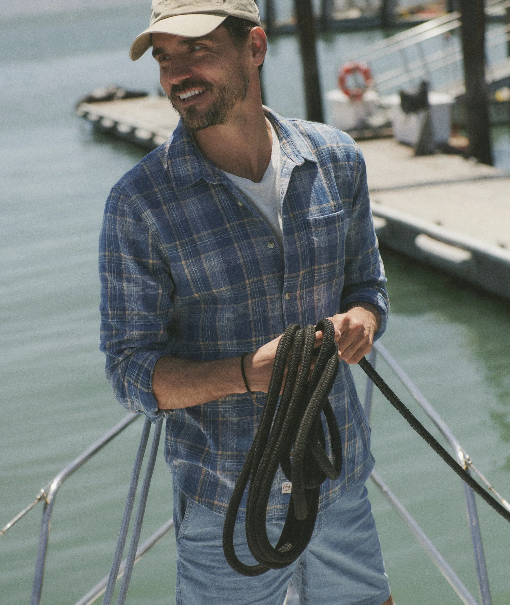 Stretch Selvage Long Sleeve Shirt sold by Marine Layer product image thumbnail 4