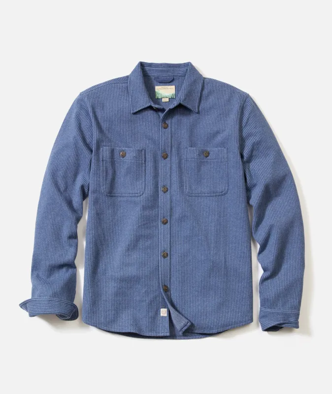 Pacifica Stretch Twill Overshirt made by Marine Layer