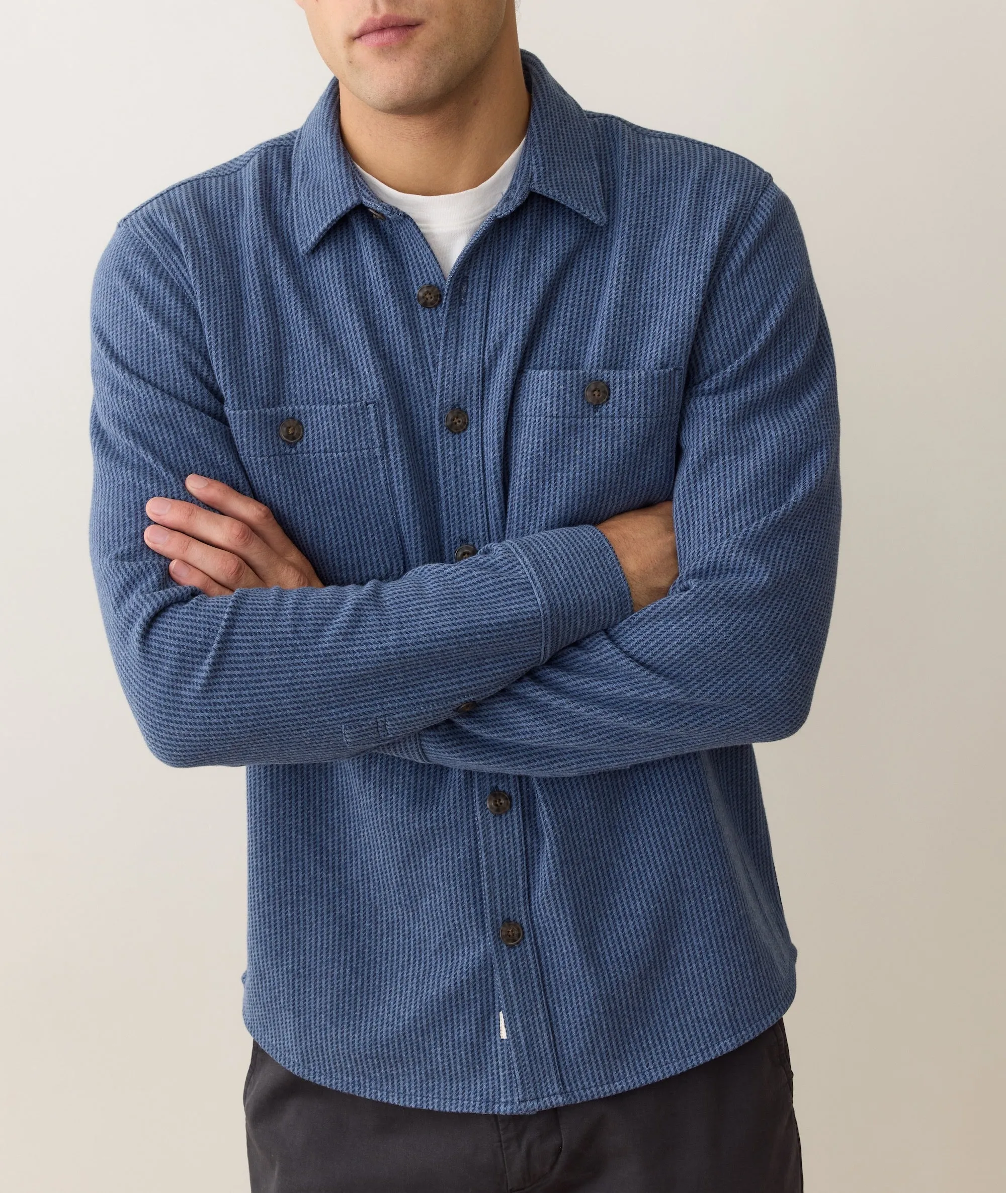 Pacifica Stretch Twill Overshirt sold by Marine Layer product image thumbnail 2